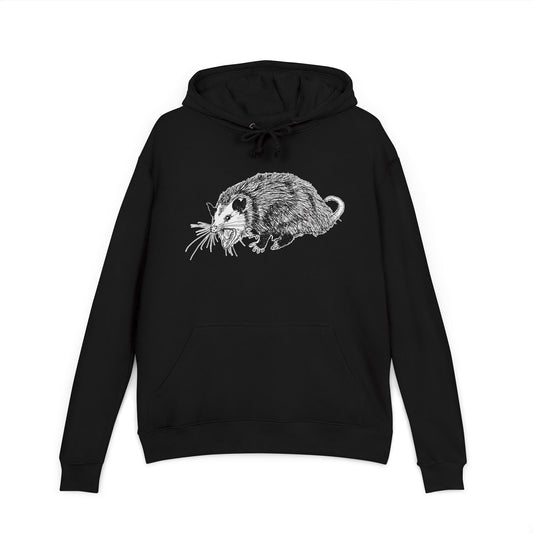 Opossum Artwork Unisex Hoodie, Cool Animal Sweatshirt, Gift for Nature Lovers, Stylish Casual Wear, Unisex Fashion
