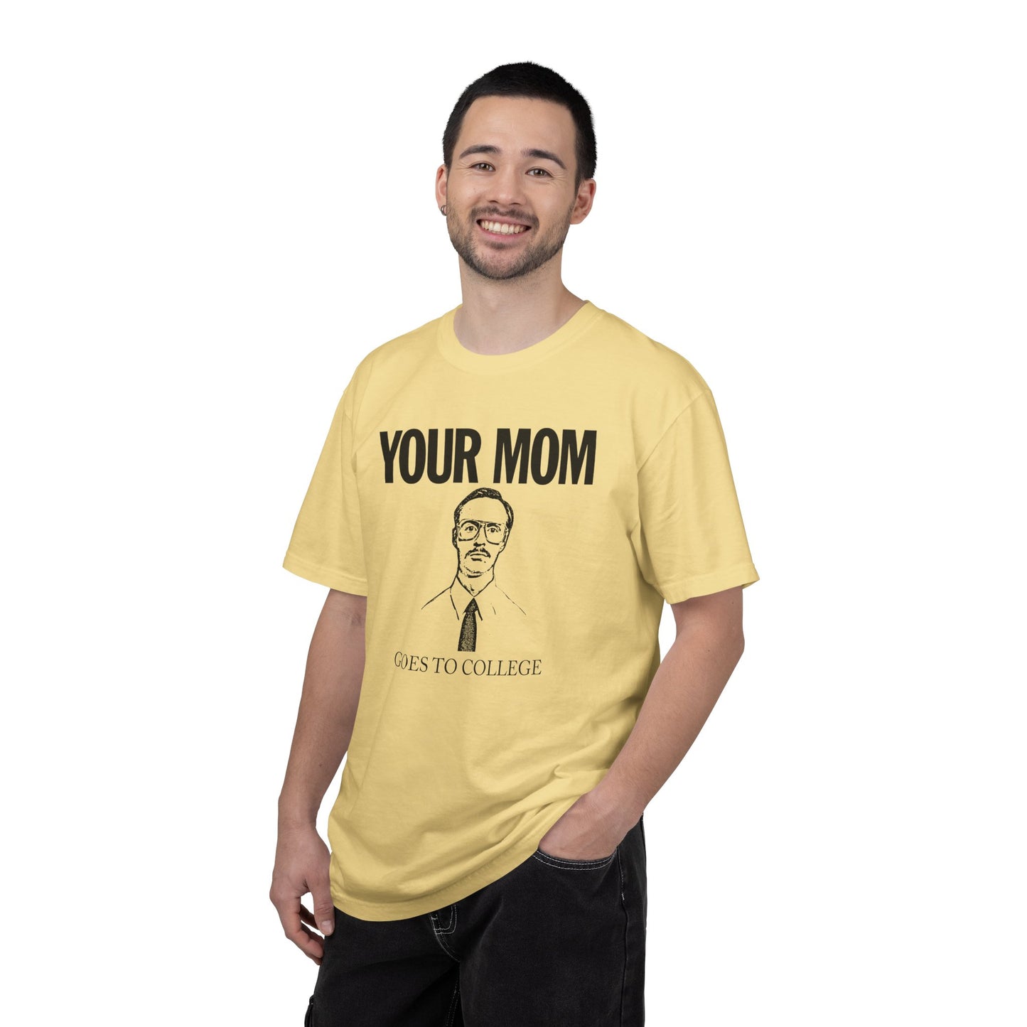 Your Mom Goes To College - Kip Dynamite - Printed on ComfortColors Unisex Garment-Dyed T-shirt
