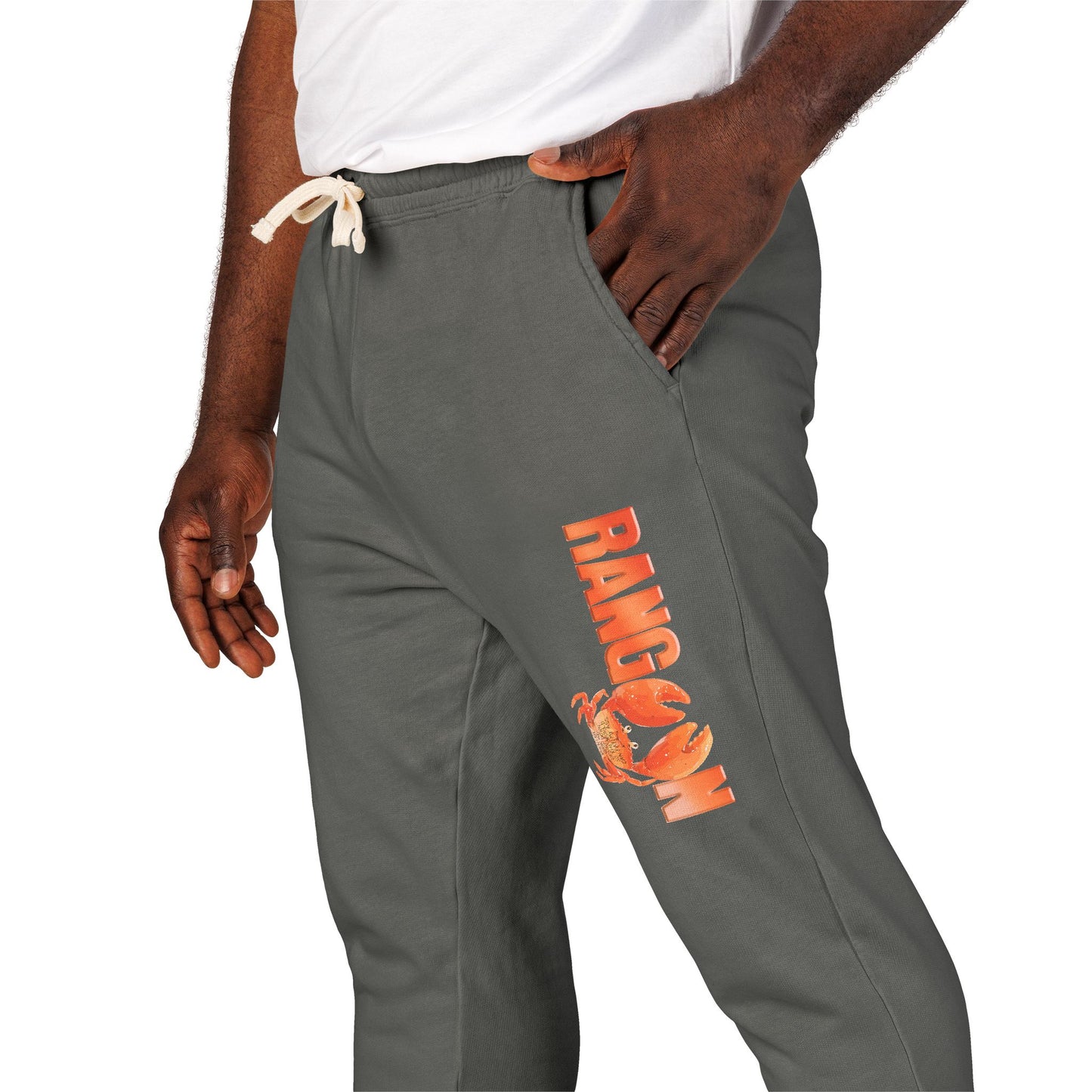 Crab Rangoon Platoon Parody - Cozy Garment-Dyed Fleece Sweatpants for Relaxation & Leisure, Unisex Lounge Pants by ComfortColors