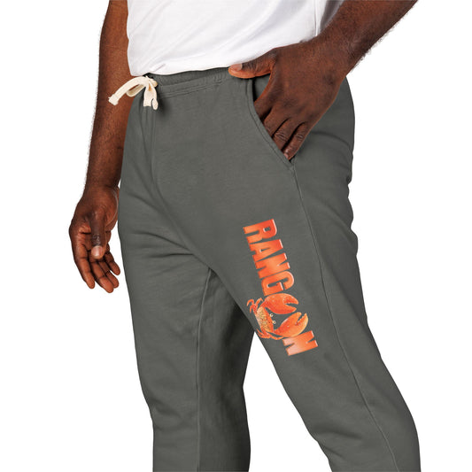 Crab Rangoon Platoon Parody - Cozy Garment-Dyed Fleece Sweatpants for Relaxation & Leisure, Unisex Lounge Pants by ComfortColors