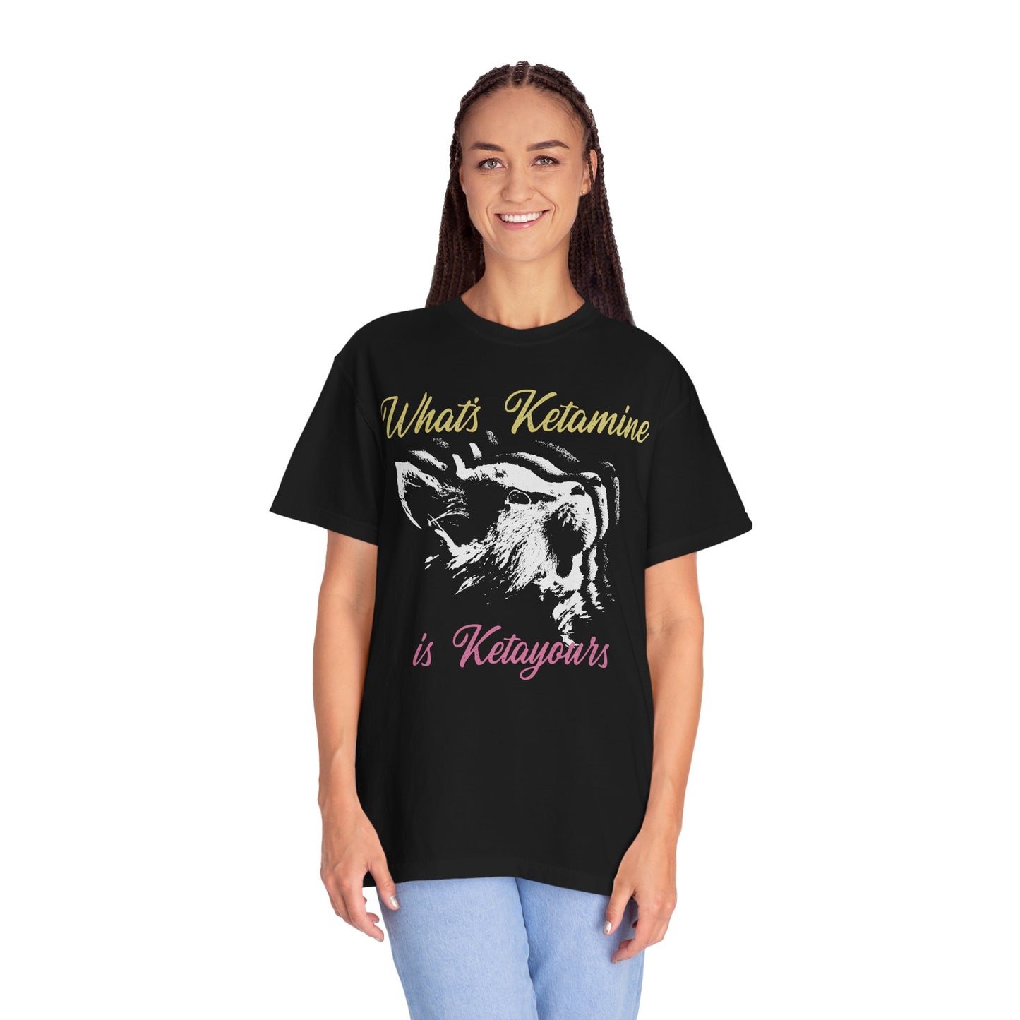Kitten Hole Funny Cat Graphic VetMed T-Shirt – Cute Cat Humor Tee