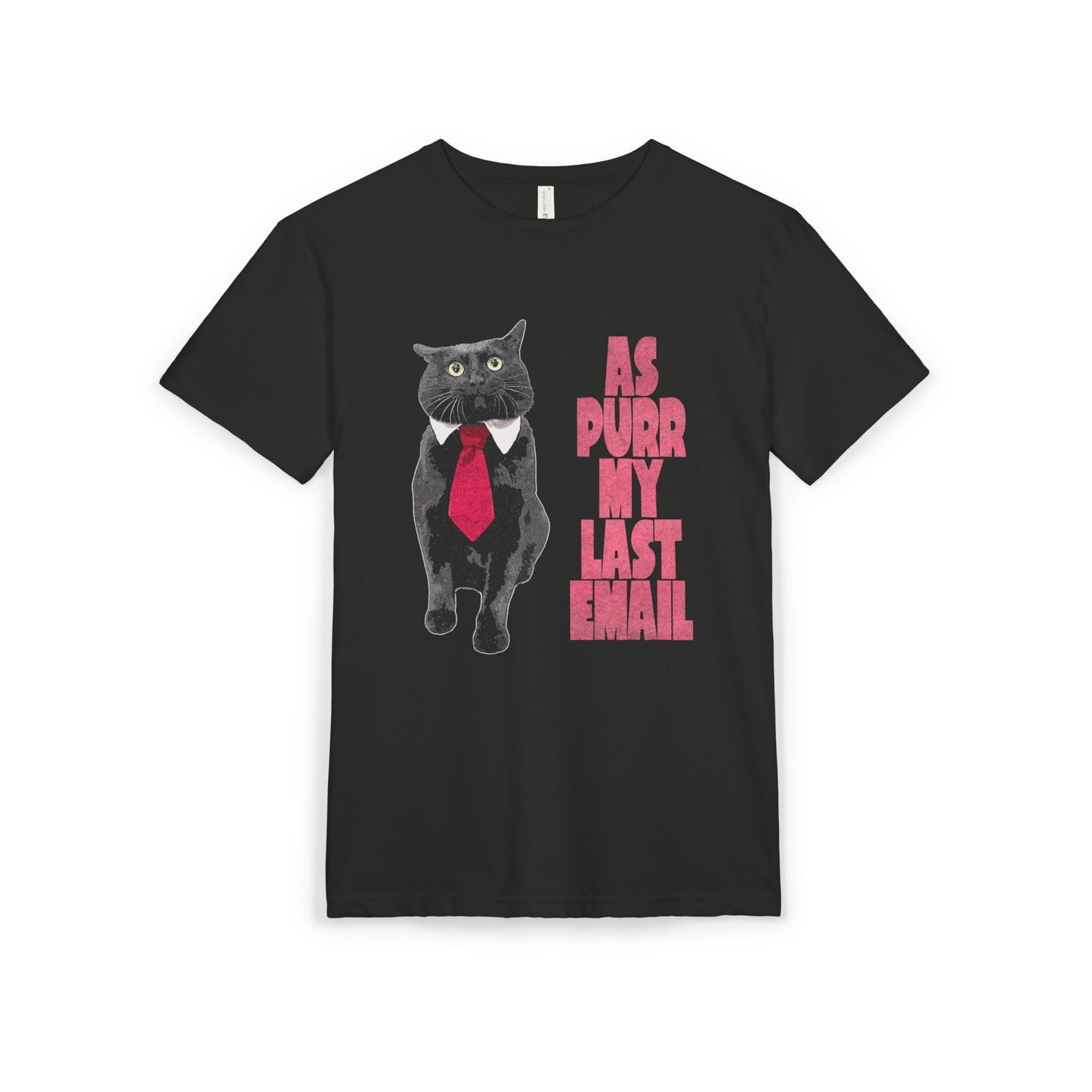 As Purr My Last Email - printed on NextLevel Unisex Sueded T-Shirt
