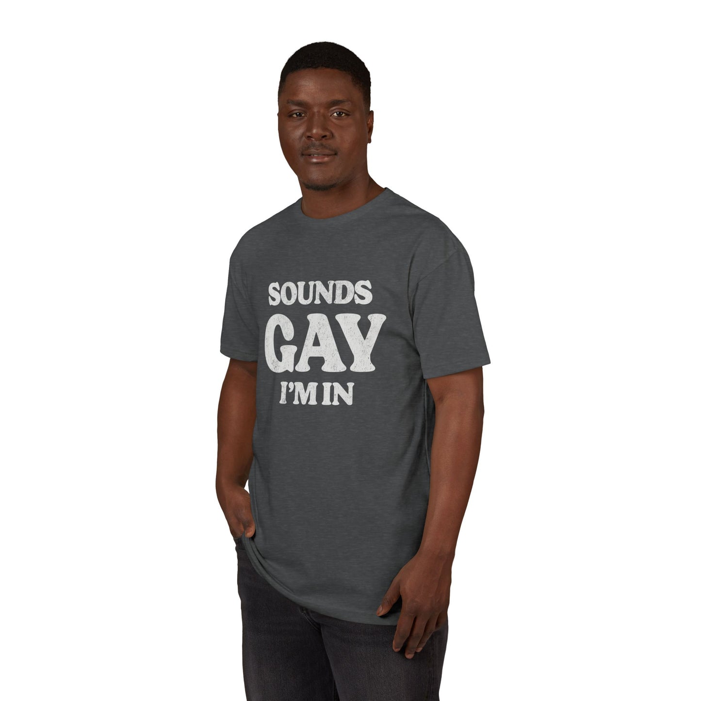 Sounds Gay, I'm in! - Printed on NextLevel Unisex Sueded T-Shirt