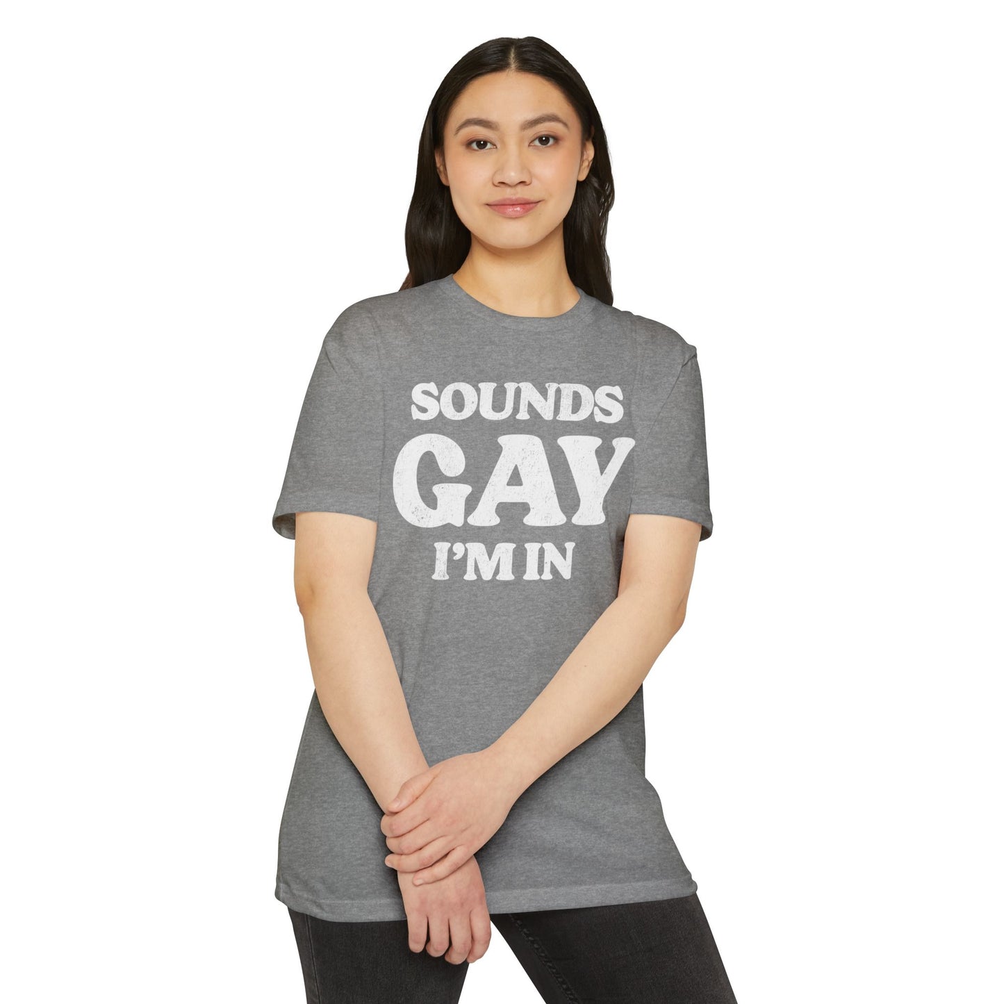Sounds Gay, I'm in! - Printed on NextLevel Unisex CVC 6210 T-Shirt