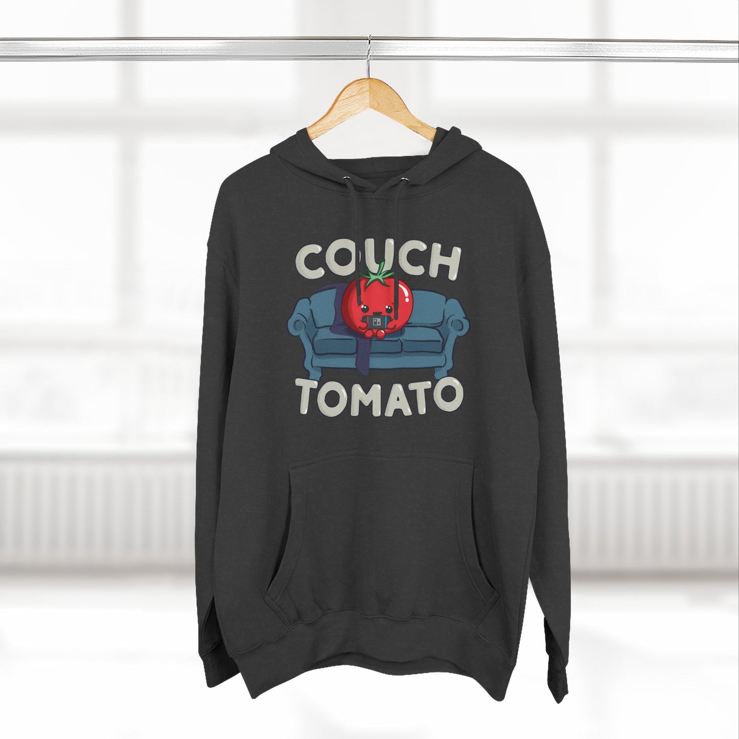 Cozy Couch Tomato 3-Panel Pullover Fleece Hoodie