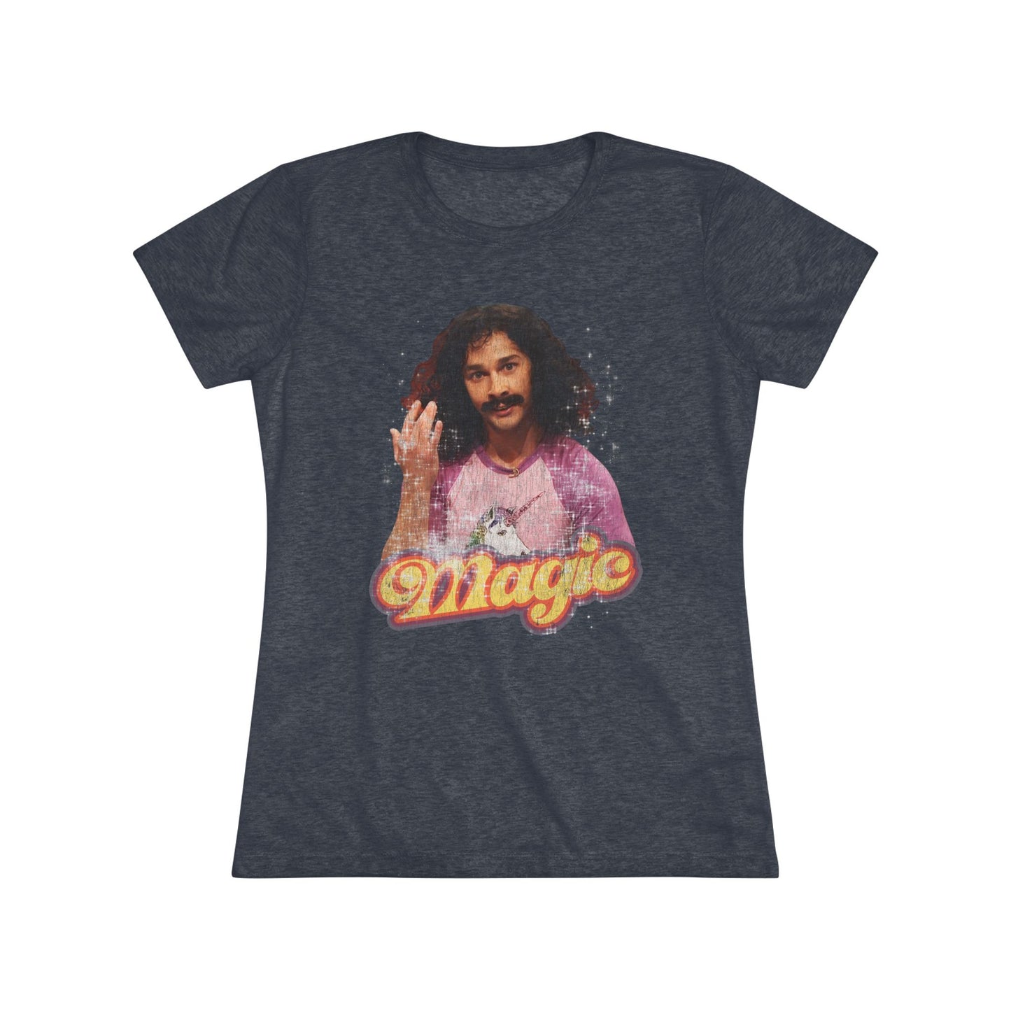 Magic Meme Women's Triblend Tee, Fun Vintage Graphic Shirt