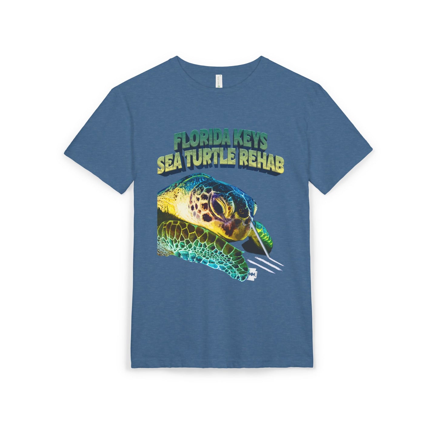 Florida Keys Sea Turtle Rehab Unisex Sueded T-Shirt, Eco-Friendly Tee, Animal Lover Gift, Wildlife Conservation Shirt, Beach Vibes Top
