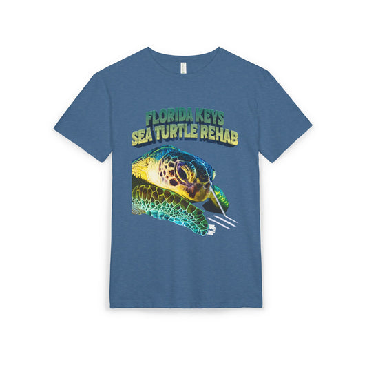 Florida Keys Sea Turtle Rehab Unisex Sueded T-Shirt, Eco-Friendly Tee, Animal Lover Gift, Wildlife Conservation Shirt, Beach Vibes Top