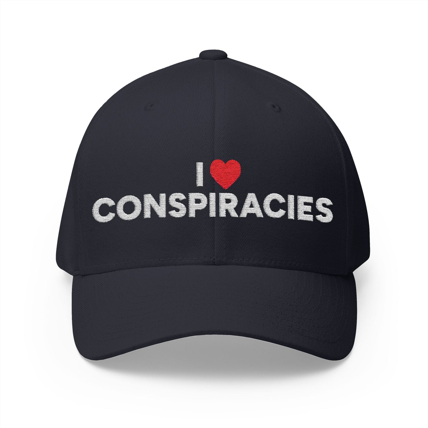 I Heart Conspiracies - Closed-Back Structured Cap (Embroidery)