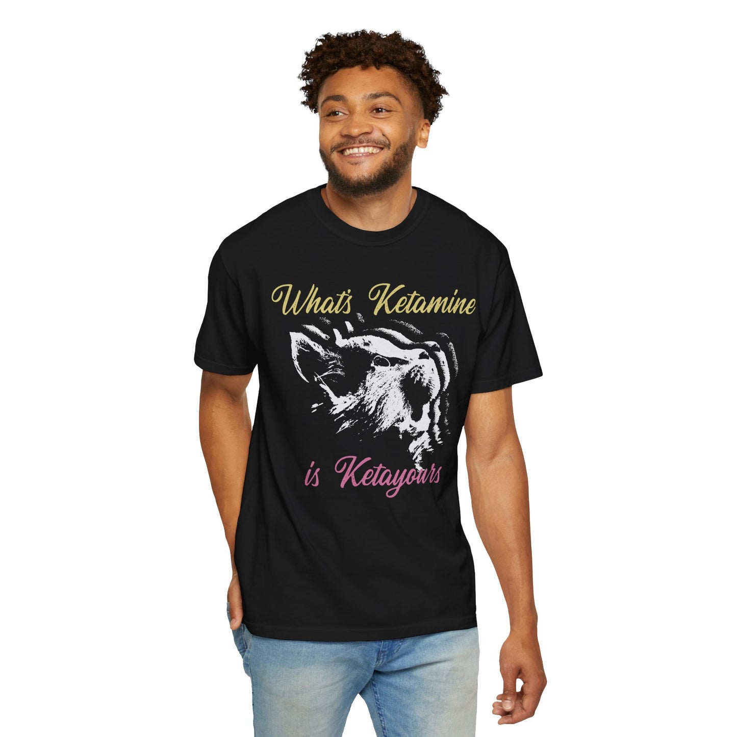 Kitten Hole Funny Cat Graphic VetMed T-Shirt – Cute Cat Humor Tee