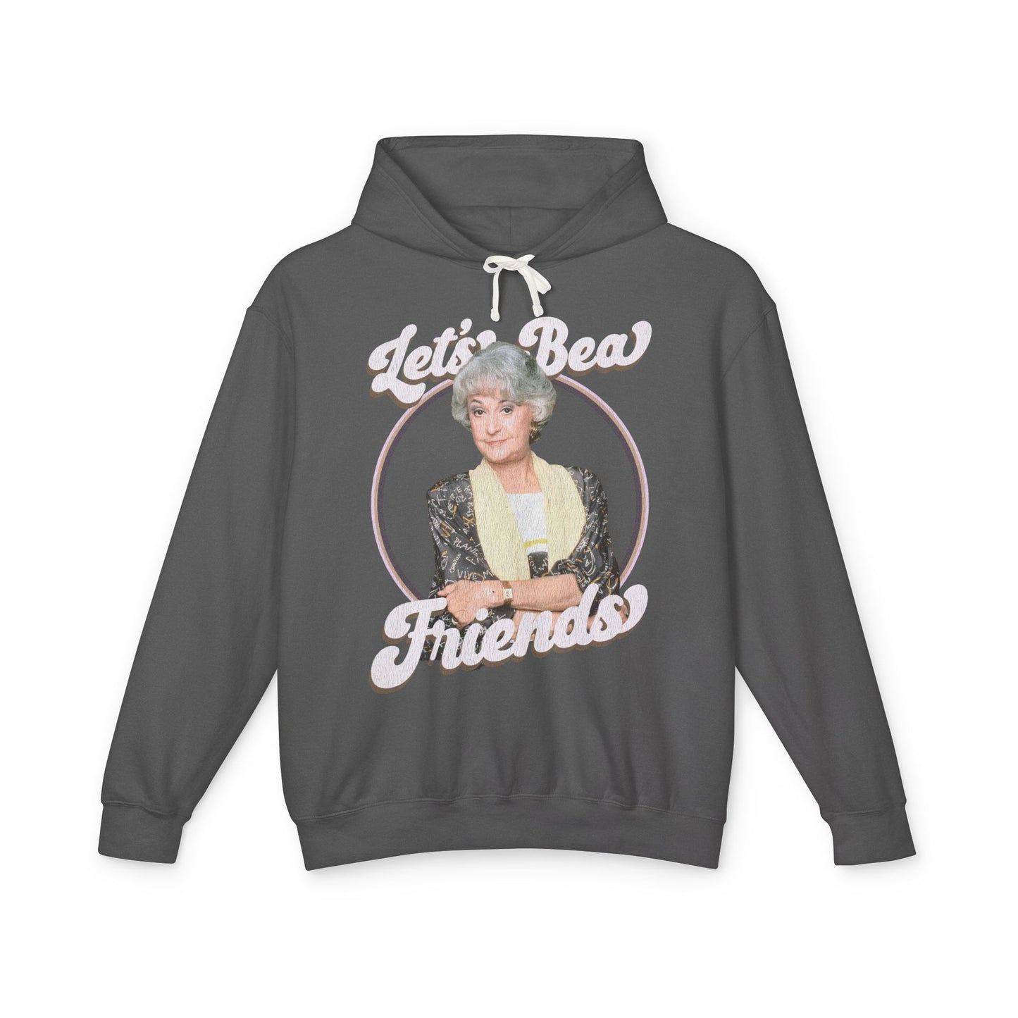 Let's Bea Friends - ComfortColors Unisex Lightweight Hooded Sweatshirt