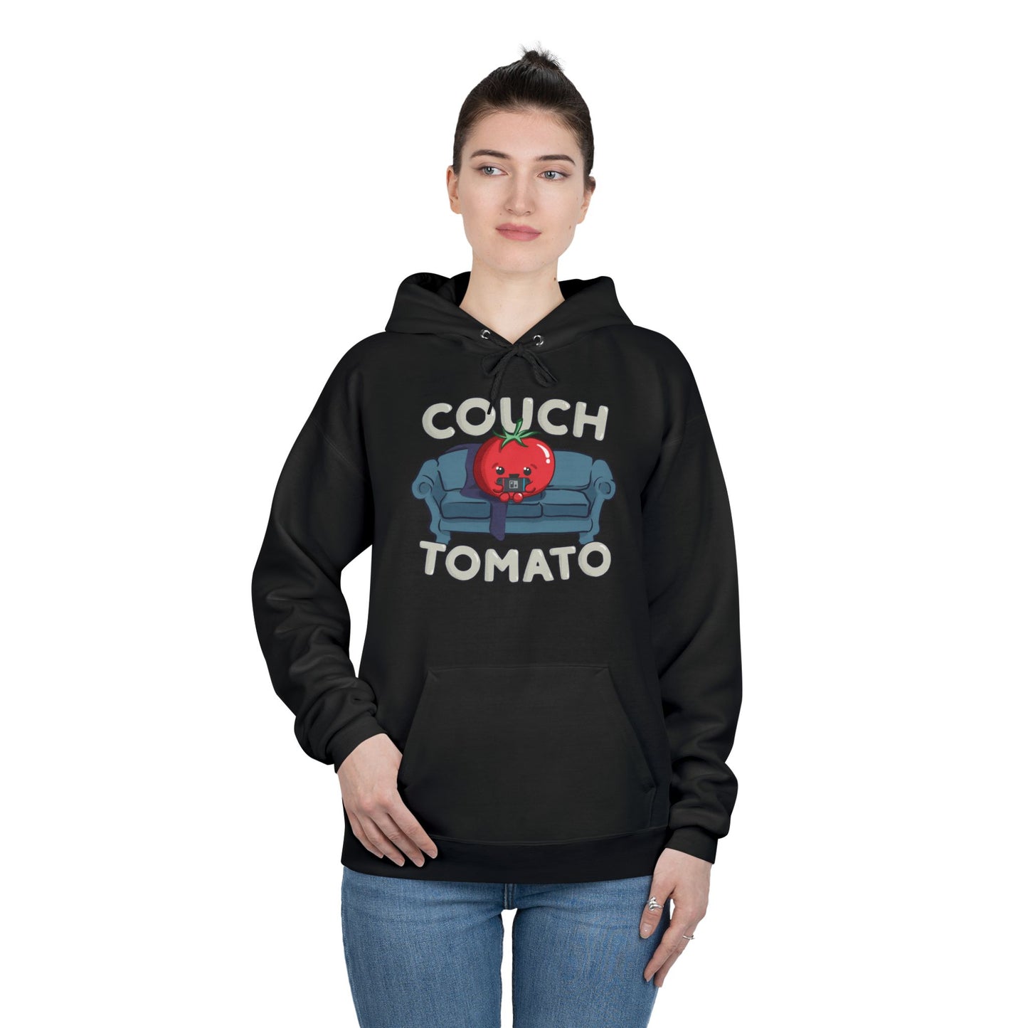 Cozy Couch Tomato Medium Weight Pullover Hoodie