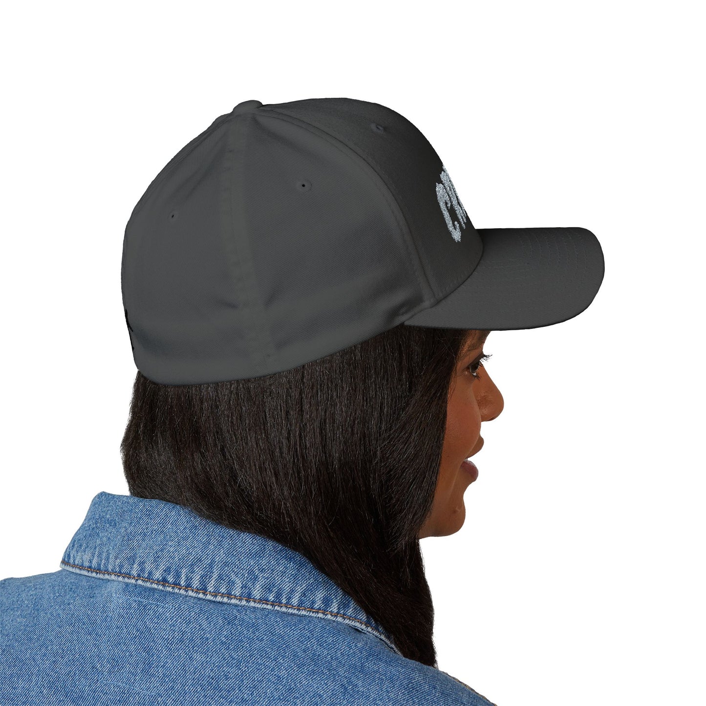 I Heart Cryptids - Closed-Back Structured Cap (Embroidery)