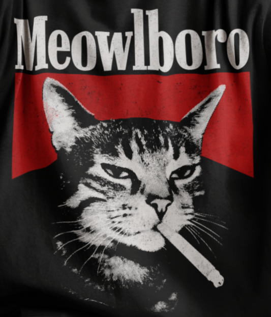 Smoking Meow - NextLevel 3600 Unisex Cotton Crew Tee