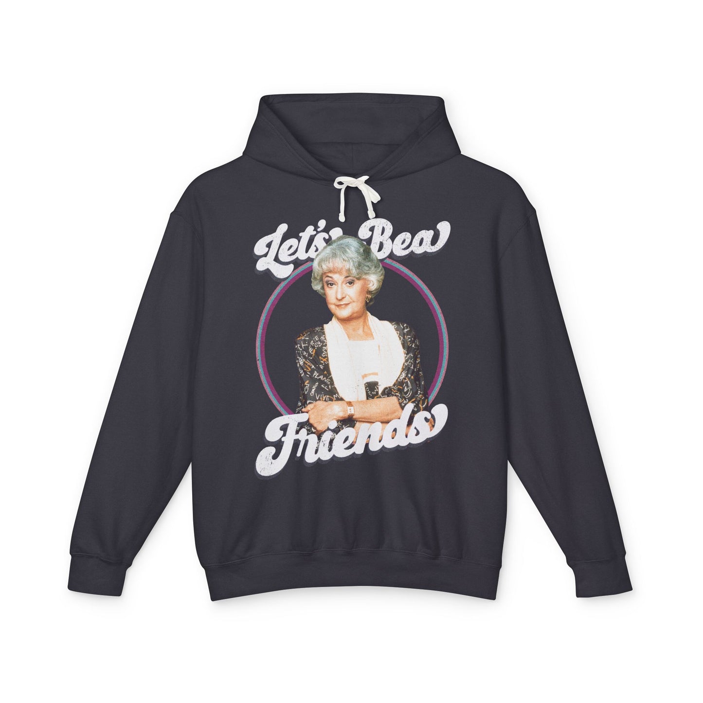 Let's Bea Friends - ComfortColors Unisex Lightweight Hooded Sweatshirt