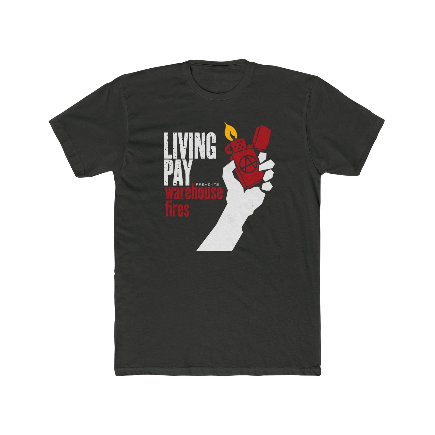 Living Wage Graphic Tee – Workers Rights Shirt Cotton Crew Tee