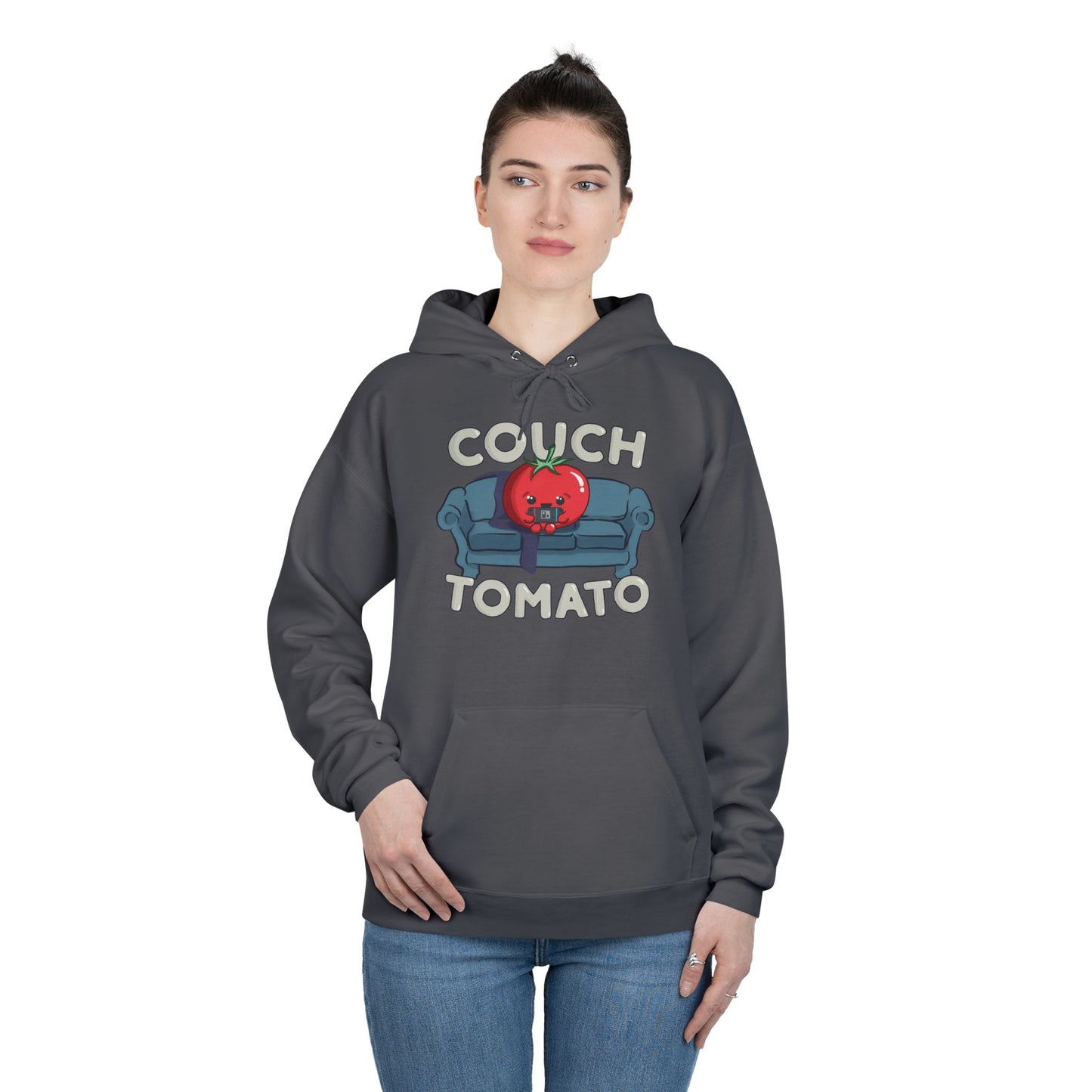 Cozy Couch Tomato Medium Weight Pullover Hoodie