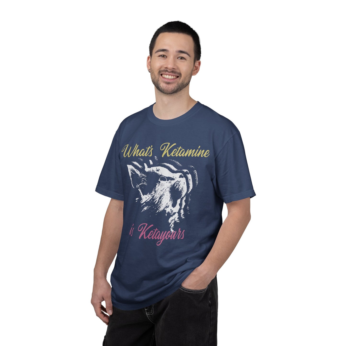 Kitten Hole Funny Cat Graphic VetMed T-Shirt – Cute Cat Humor Tee