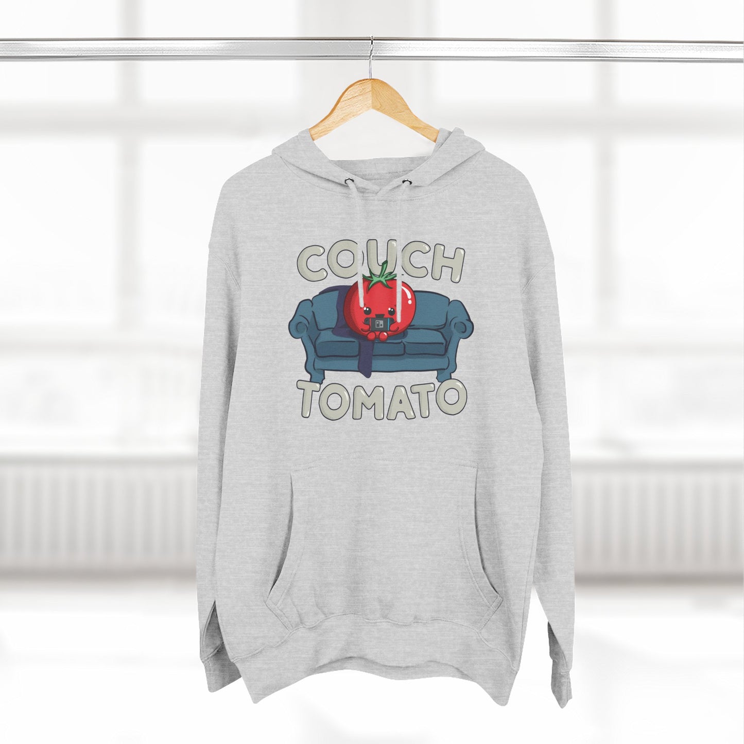 Cozy Couch Tomato 3-Panel Pullover Fleece Hoodie