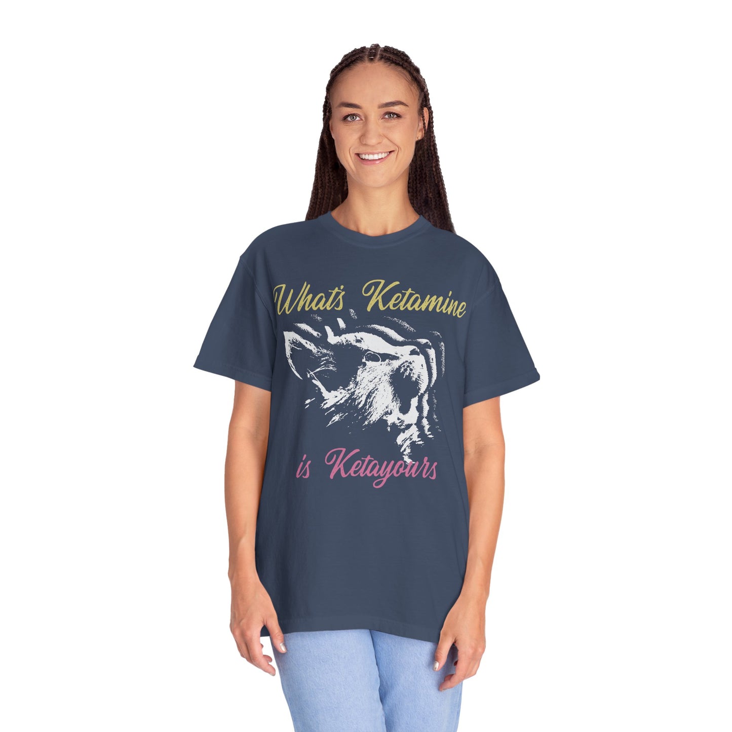 Kitten Hole Funny Cat Graphic VetMed T-Shirt – Cute Cat Humor Tee