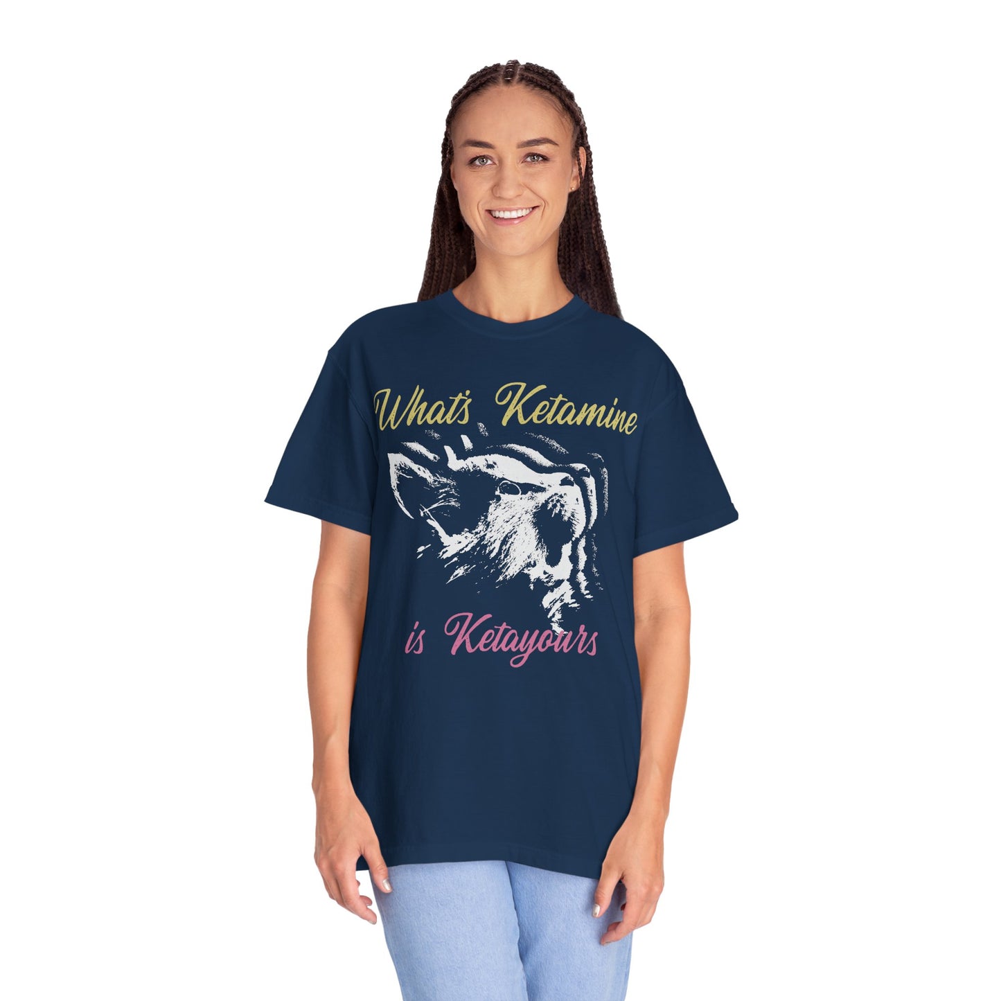 Kitten Hole Funny Cat Graphic VetMed T-Shirt – Cute Cat Humor Tee