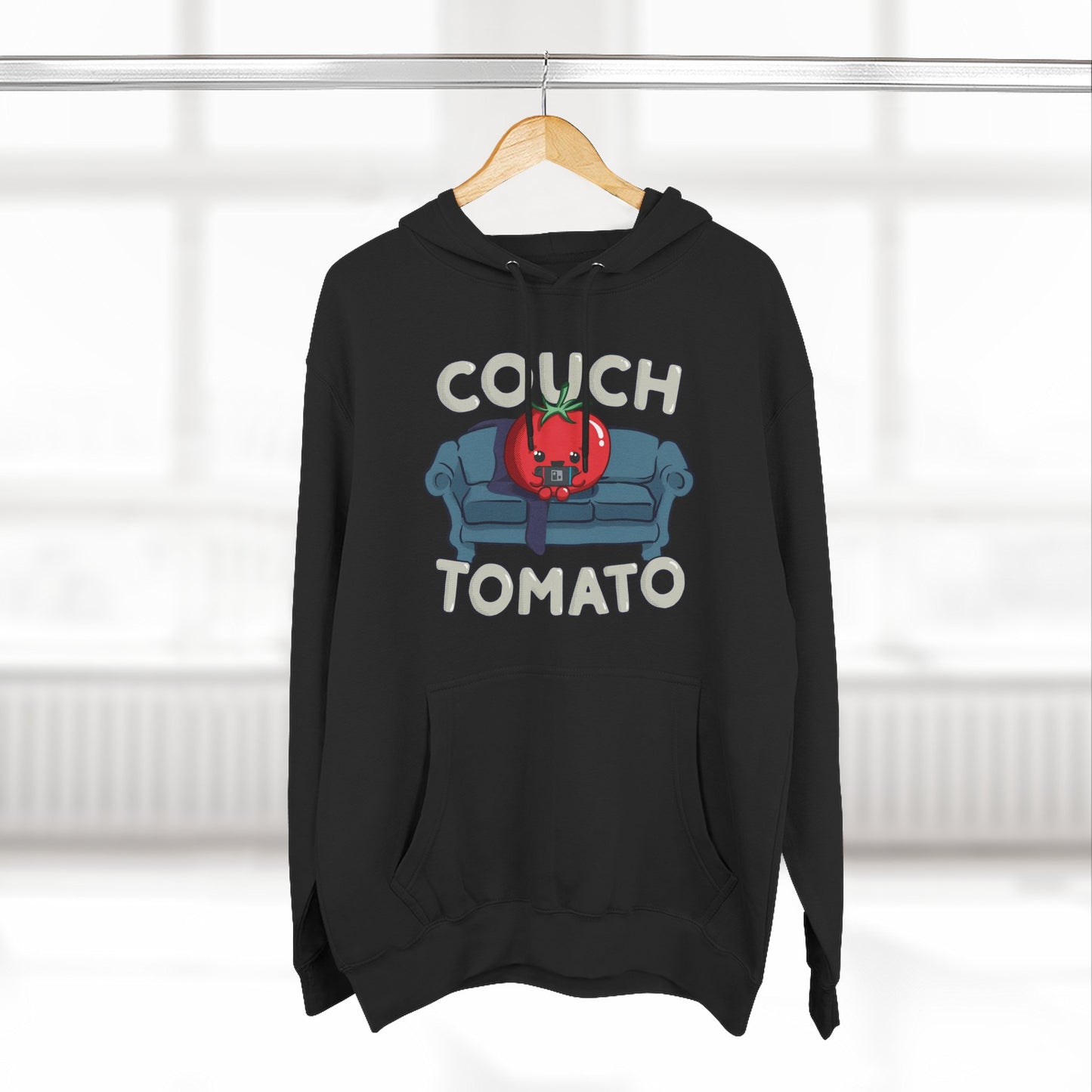 Cozy Couch Tomato 3-Panel Pullover Fleece Hoodie