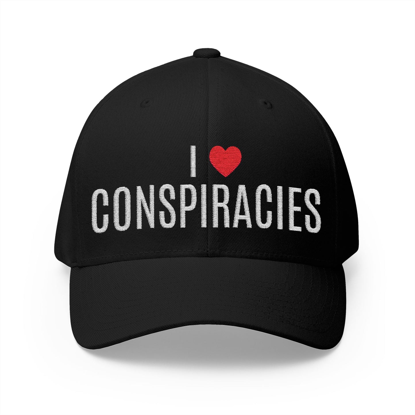 I Heart Conspiracies - Closed-Back Structured Cap (Embroidery)
