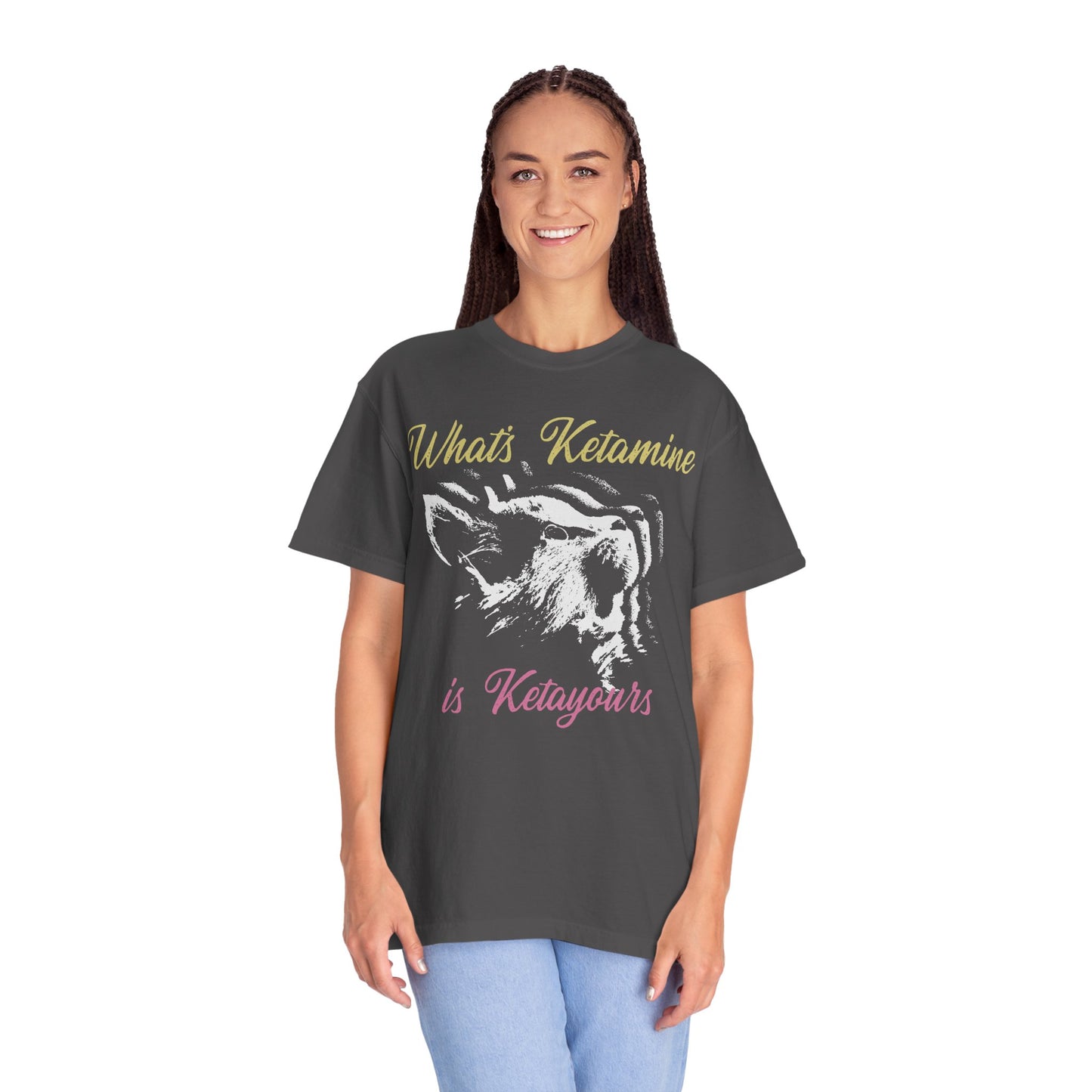 Kitten Hole Funny Cat Graphic VetMed T-Shirt – Cute Cat Humor Tee