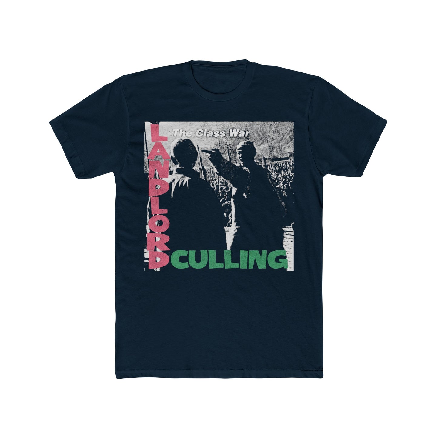 Landlord Culling' Statement Shirt, Stylish Graphic Tee: 'Unisex 100% Ringspun Cotton Crew Top, Casual Wear, Ideal Gift, Streetwear Fashion,