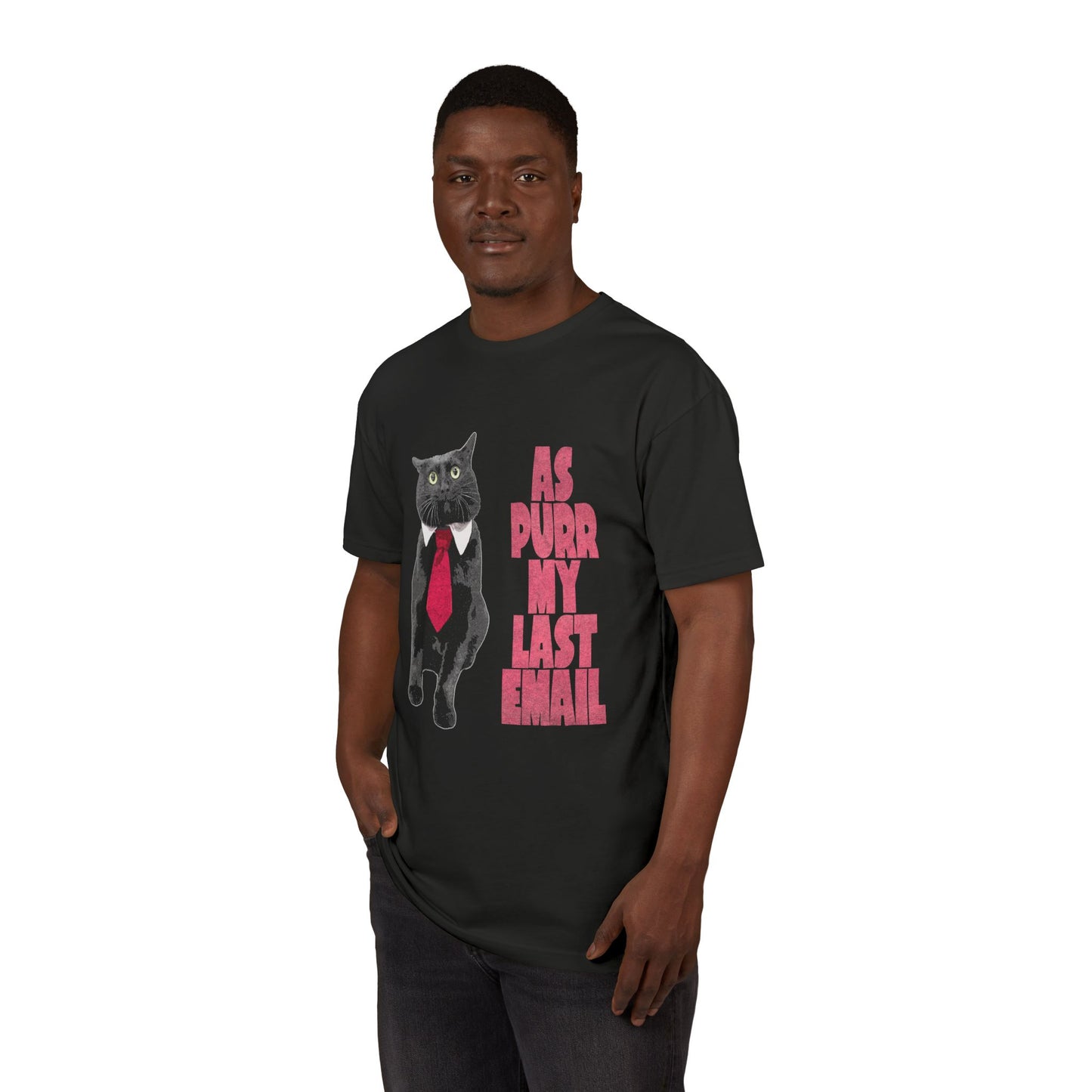 As Purr My Last Email - printed on NextLevel Unisex Sueded T-Shirt