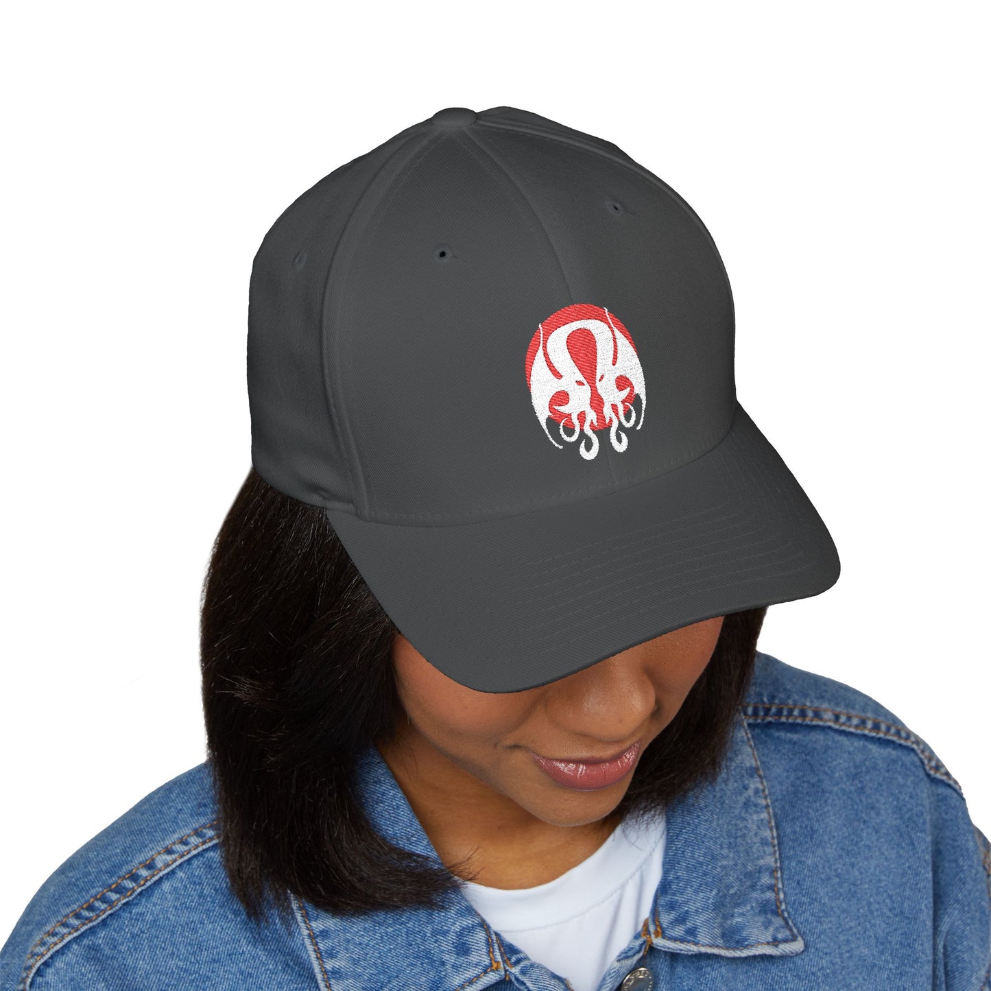CthulhuLemon - Embroidered FlexFit Fitted Closed-Back Cap