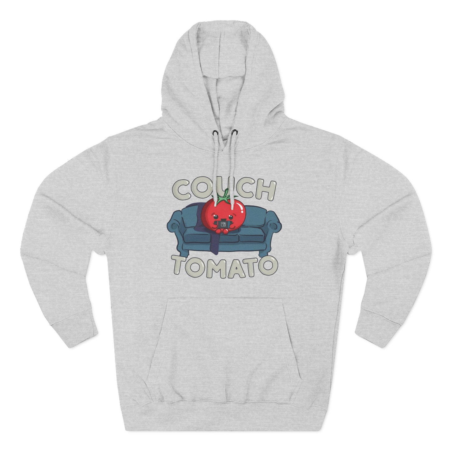 Cozy Couch Tomato 3-Panel Pullover Fleece Hoodie