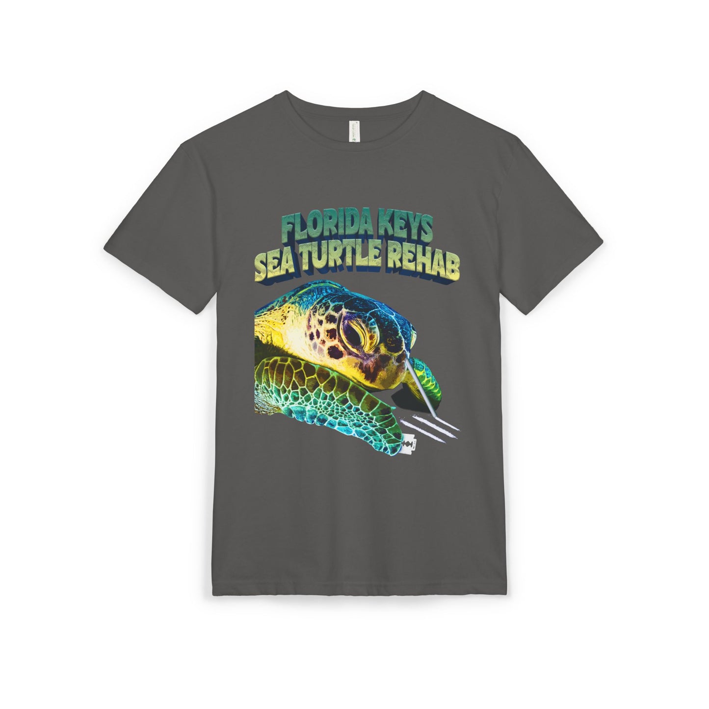 Florida Keys Sea Turtle Rehab Unisex Sueded T-Shirt, Eco-Friendly Tee, Animal Lover Gift, Wildlife Conservation Shirt, Beach Vibes Top