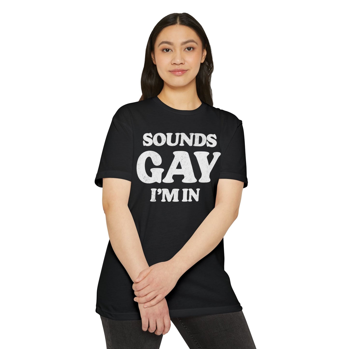 Sounds Gay, I'm in! - Printed on NextLevel Unisex CVC 6210 T-Shirt