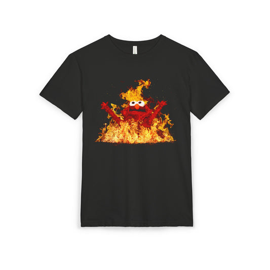 Elmo Rise on Premium Unisex Sueded Tee by NextLevel