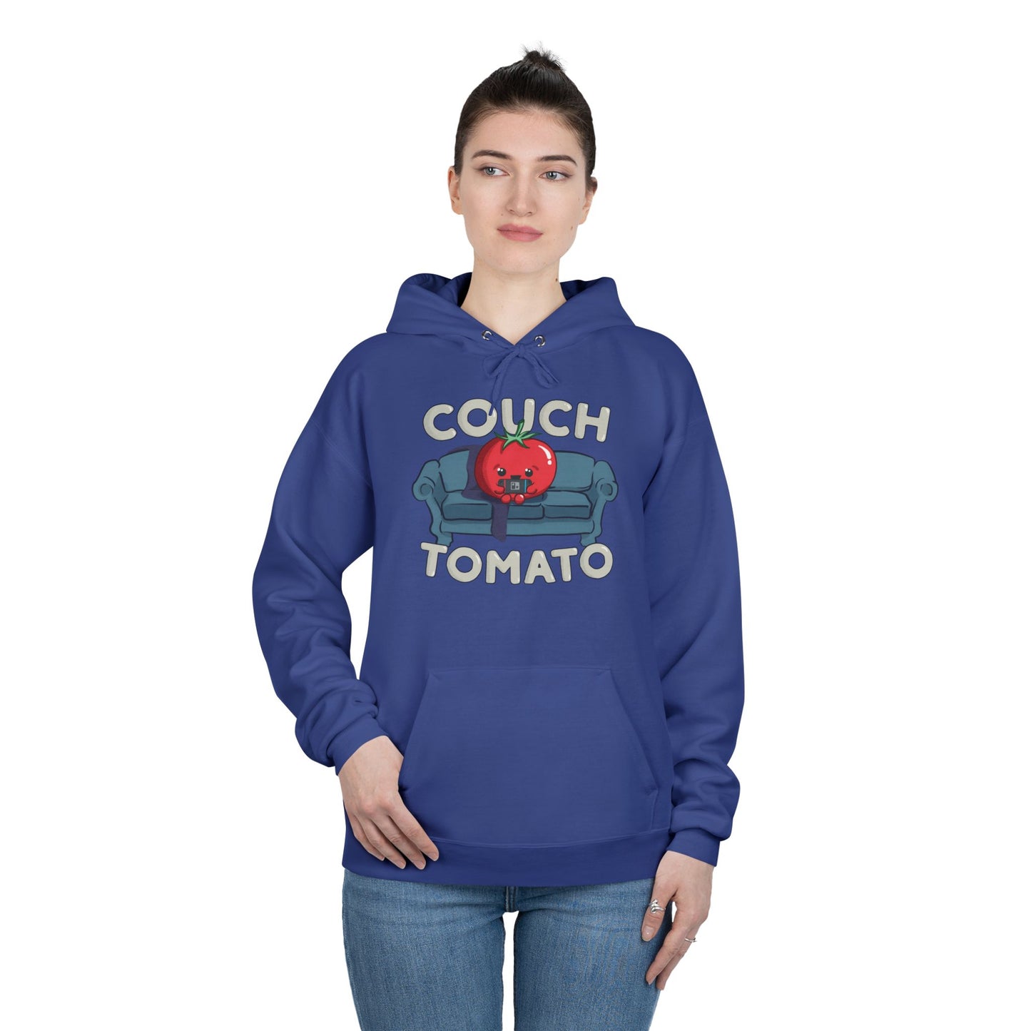 Cozy Couch Tomato Medium Weight Pullover Hoodie