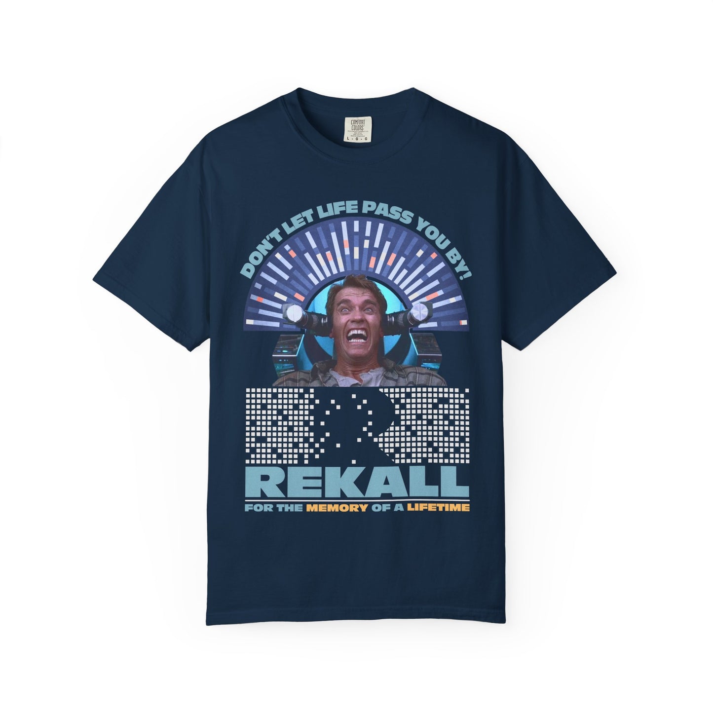 Rekall Vacations - Retro Movie Tribute T-Shirt, Unisex Graphic Tee for Movie Lovers, Nostalgic Apparel
