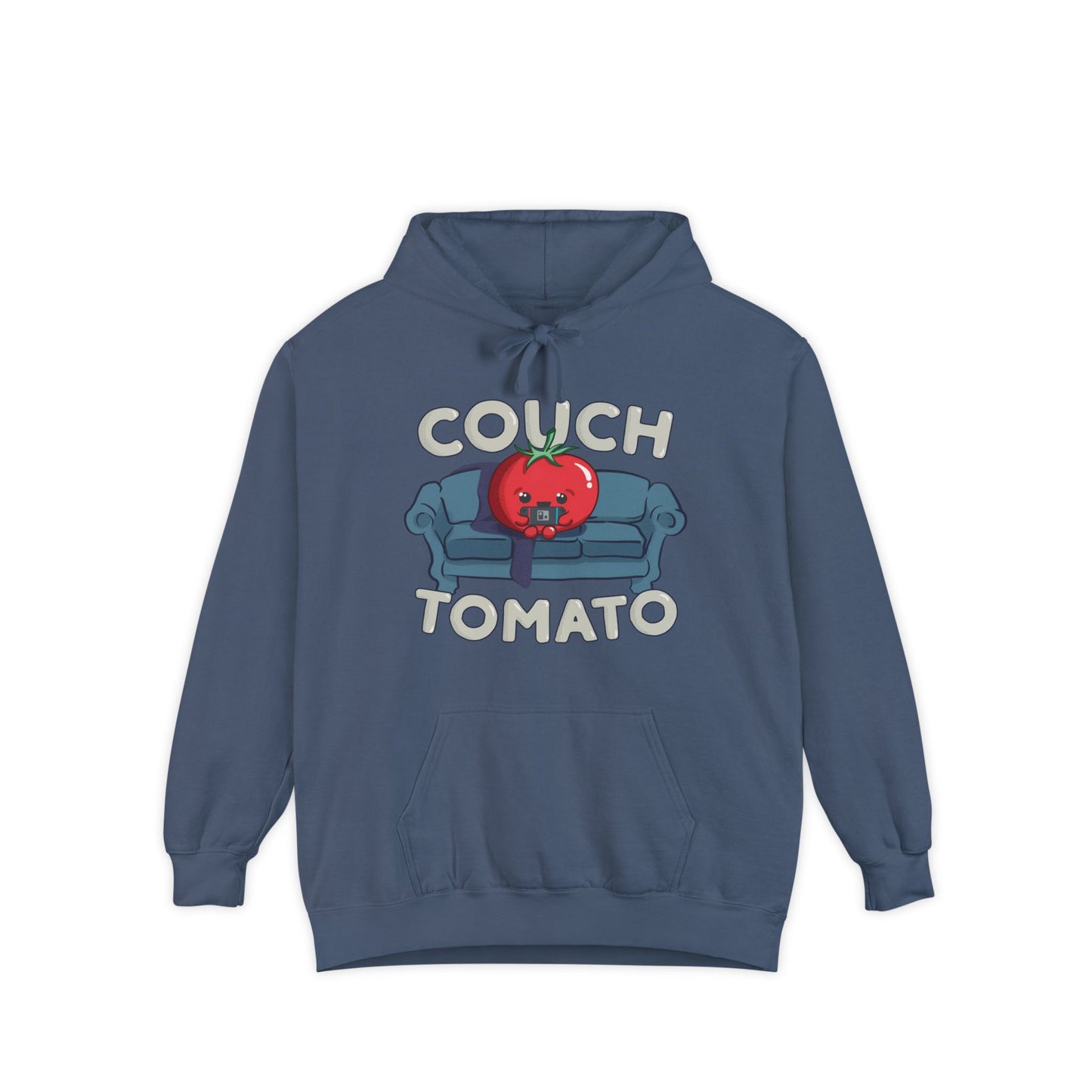 Cozy Couch Tomato Premium Hoodie | Unisex Garment-Dyed Pullover
