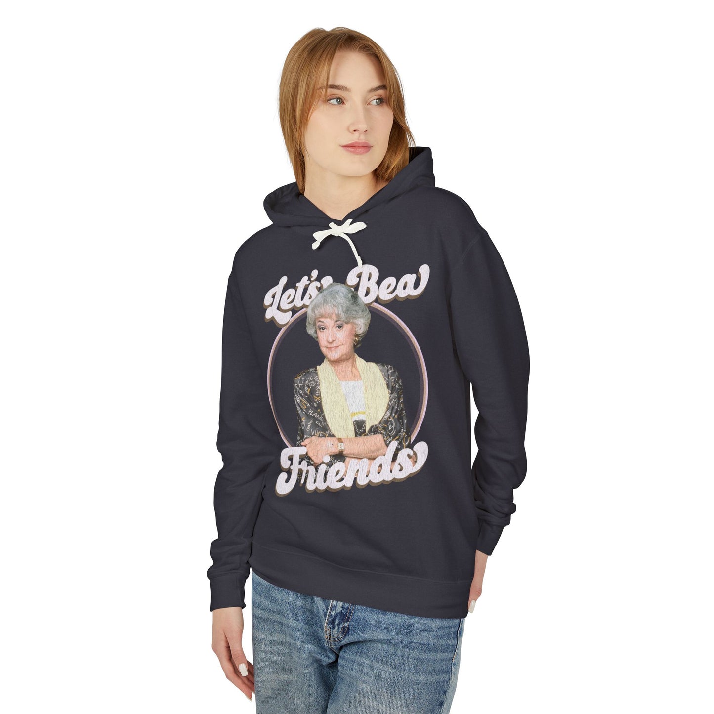 Let's Bea Friends - ComfortColors Unisex Lightweight Hooded Sweatshirt