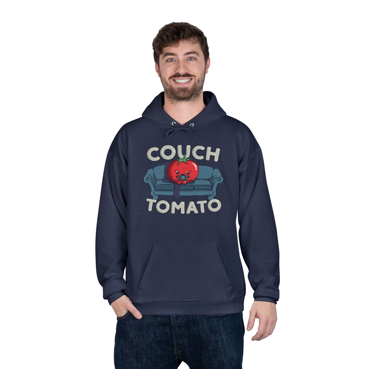 Cozy Couch Tomato Medium Weight Pullover Hoodie