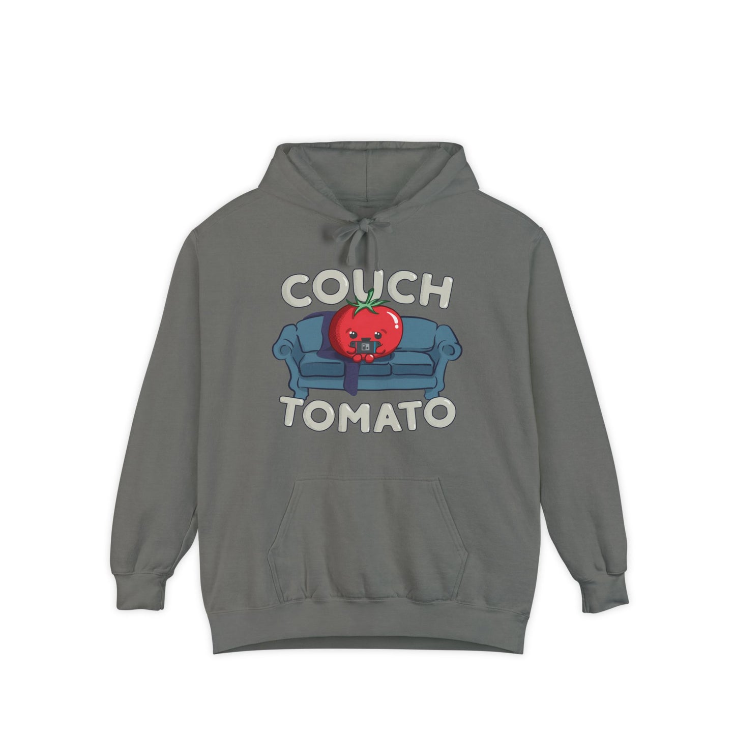 Cozy Couch Tomato Premium Hoodie | Unisex Garment-Dyed Pullover