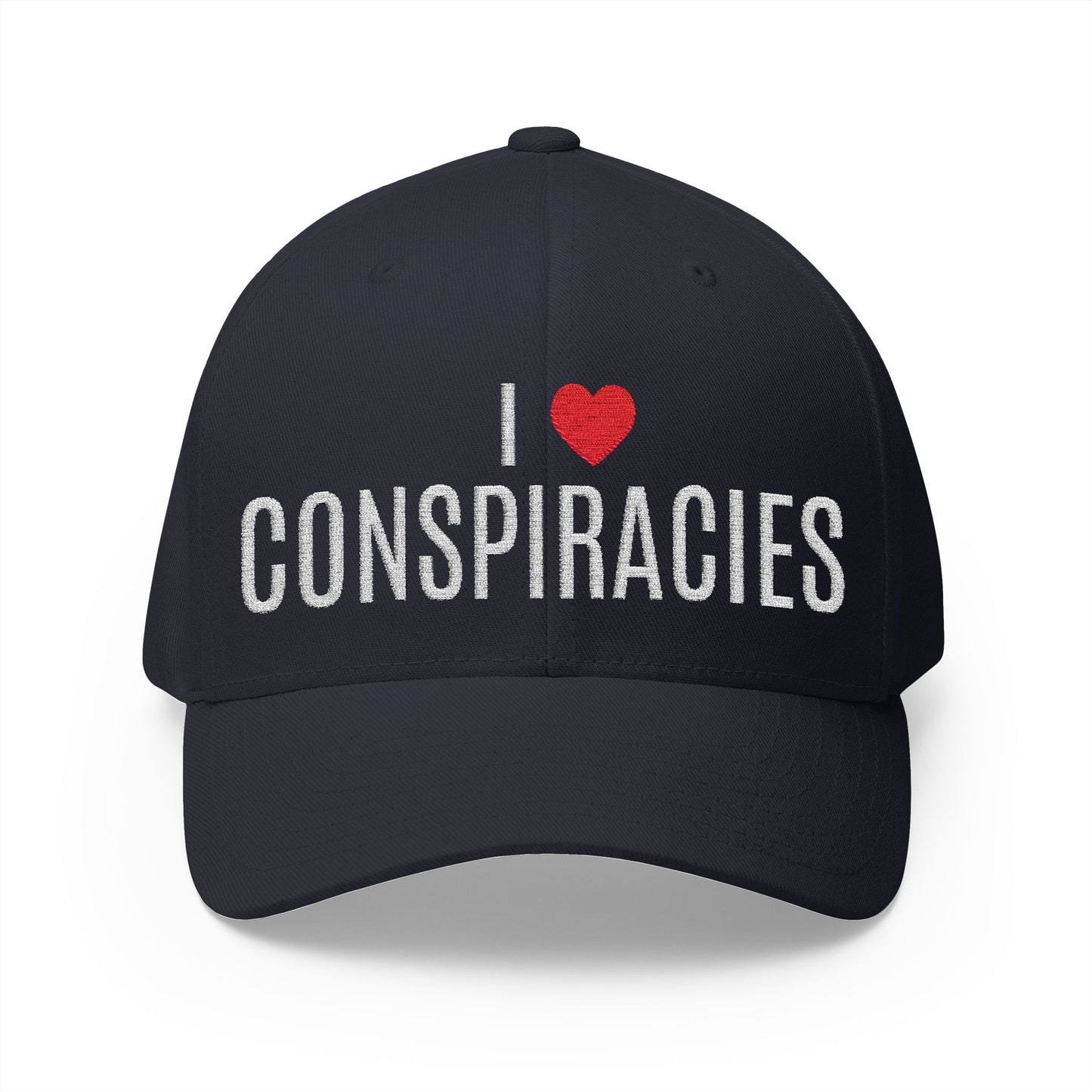 I Heart Conspiracies - Closed-Back Structured Cap (Embroidery)