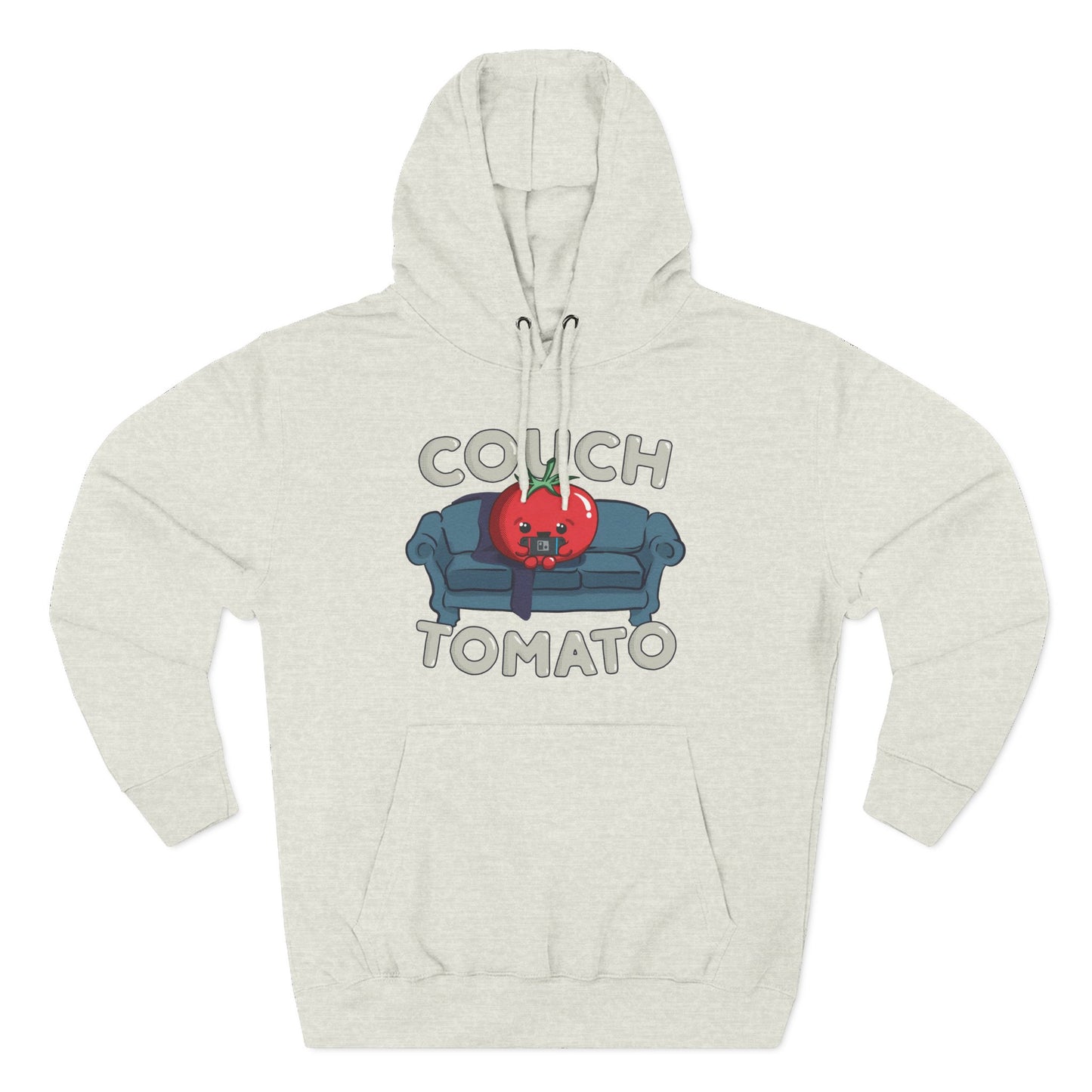 Cozy Couch Tomato 3-Panel Pullover Fleece Hoodie