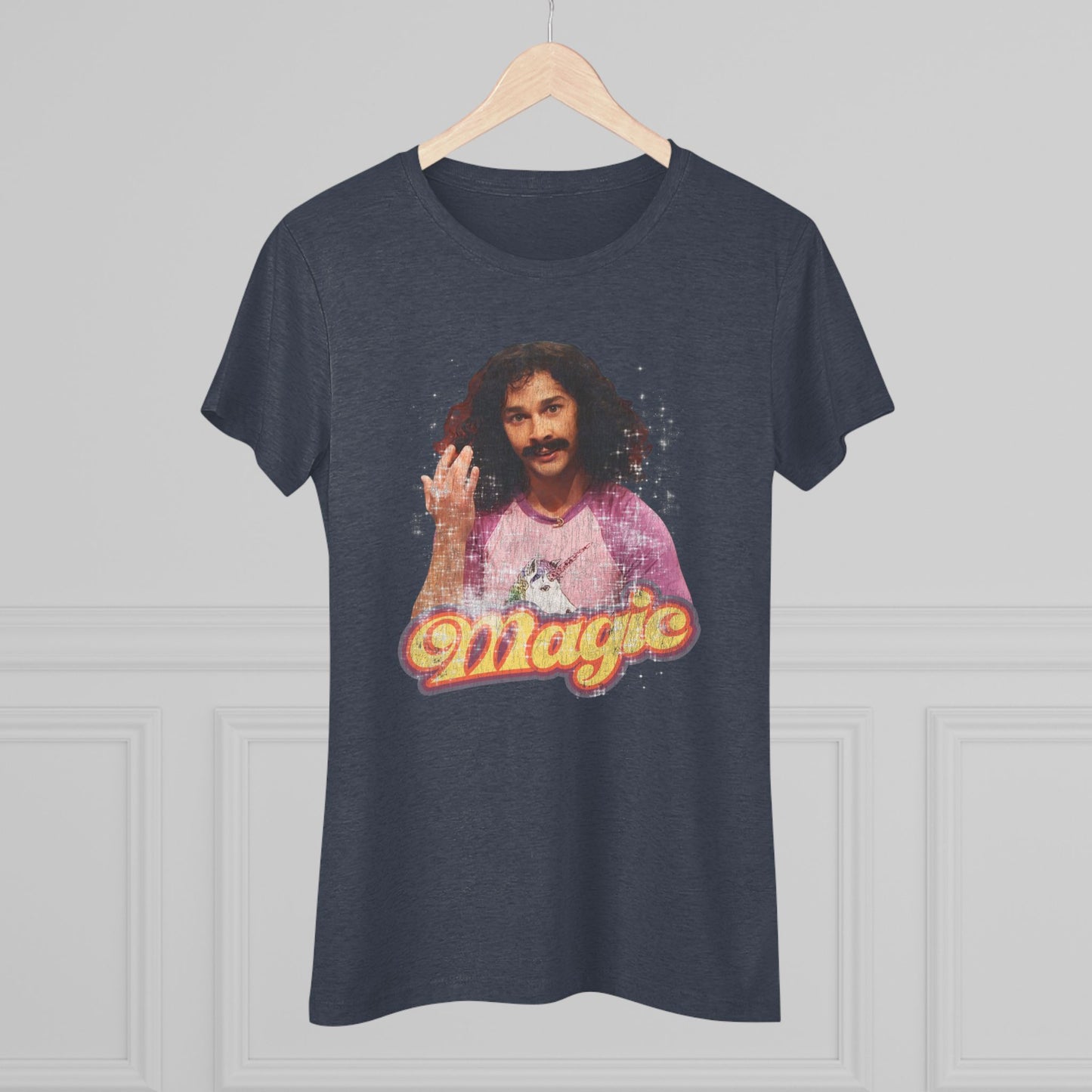 Magic Meme Women's Triblend Tee, Fun Vintage Graphic Shirt