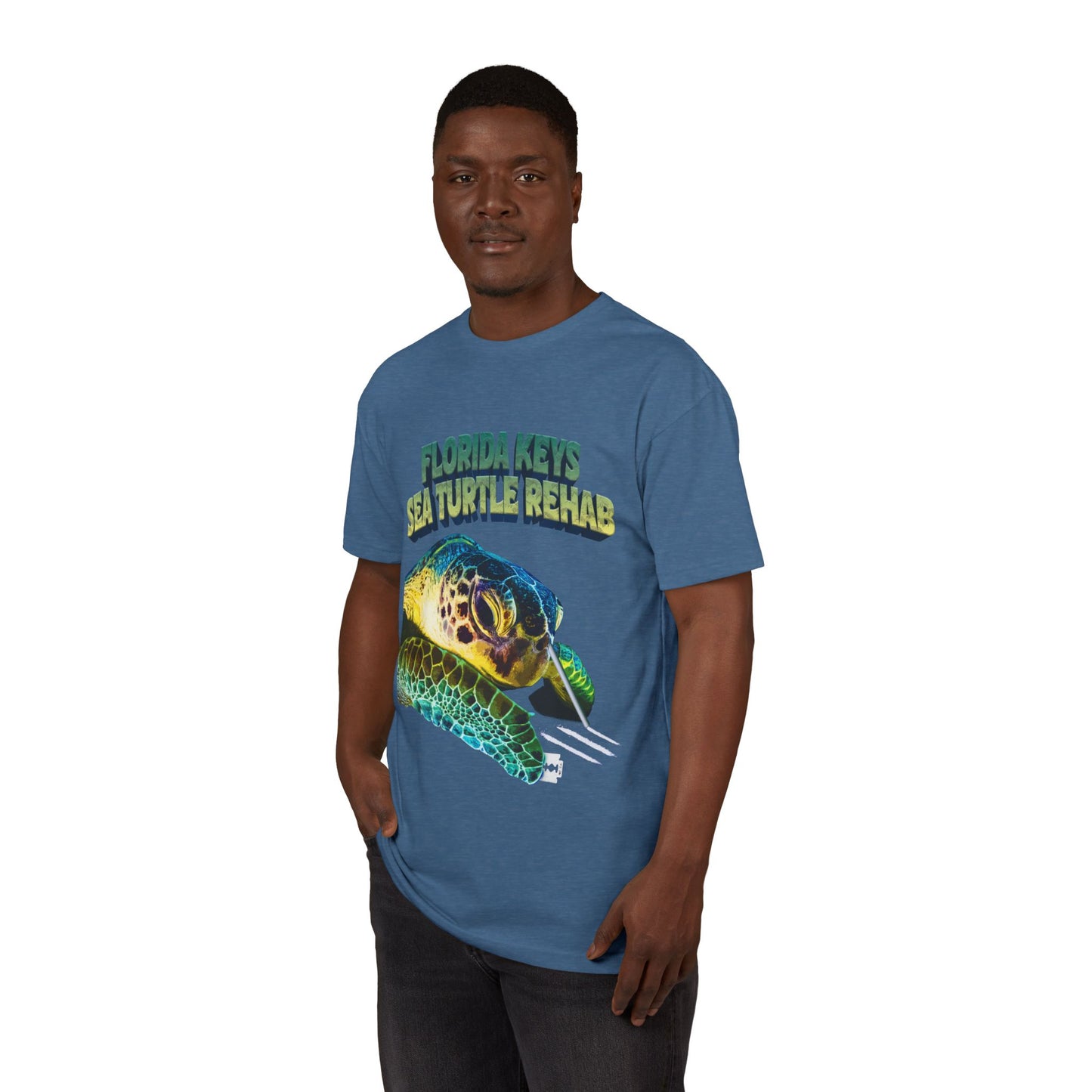 Florida Keys Sea Turtle Rehab Unisex Sueded T-Shirt, Eco-Friendly Tee, Animal Lover Gift, Wildlife Conservation Shirt, Beach Vibes Top