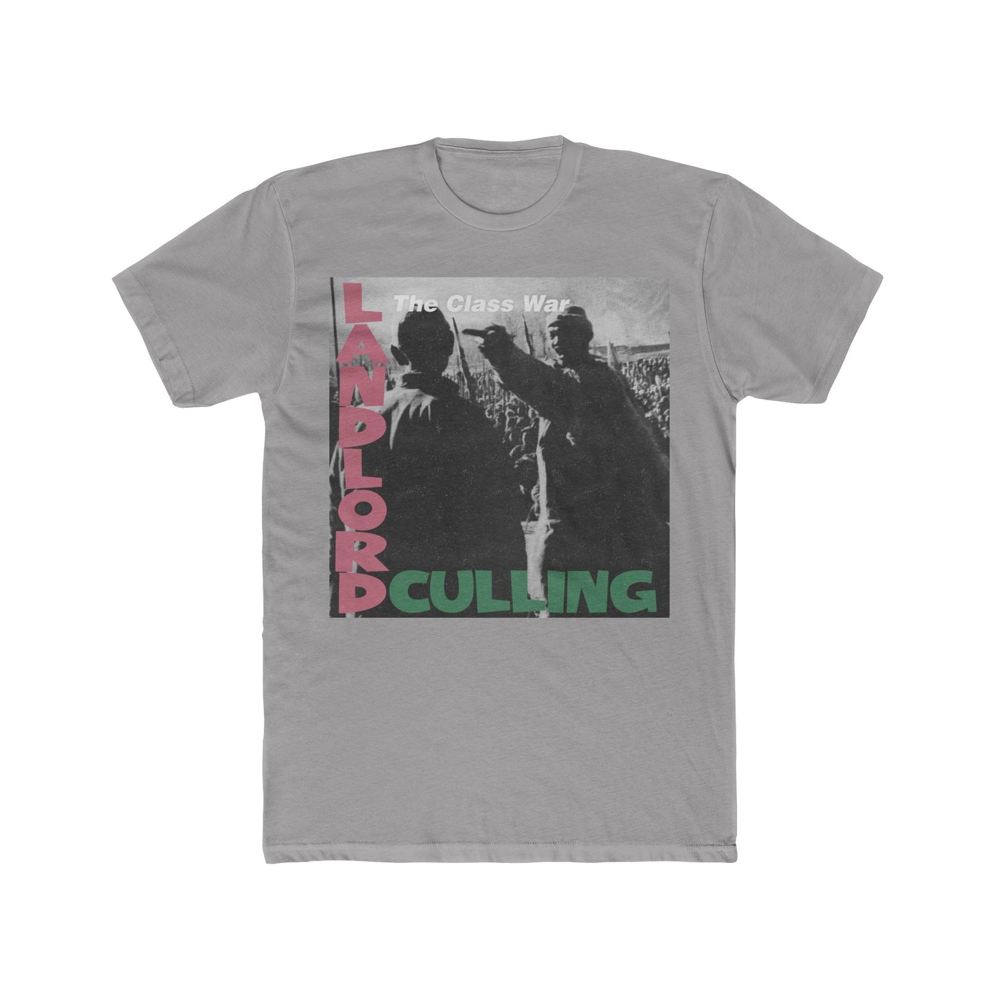 Landlord Culling' Statement Shirt, Stylish Graphic Tee: 'Unisex 100% Ringspun Cotton Crew Top, Casual Wear, Ideal Gift, Streetwear Fashion,