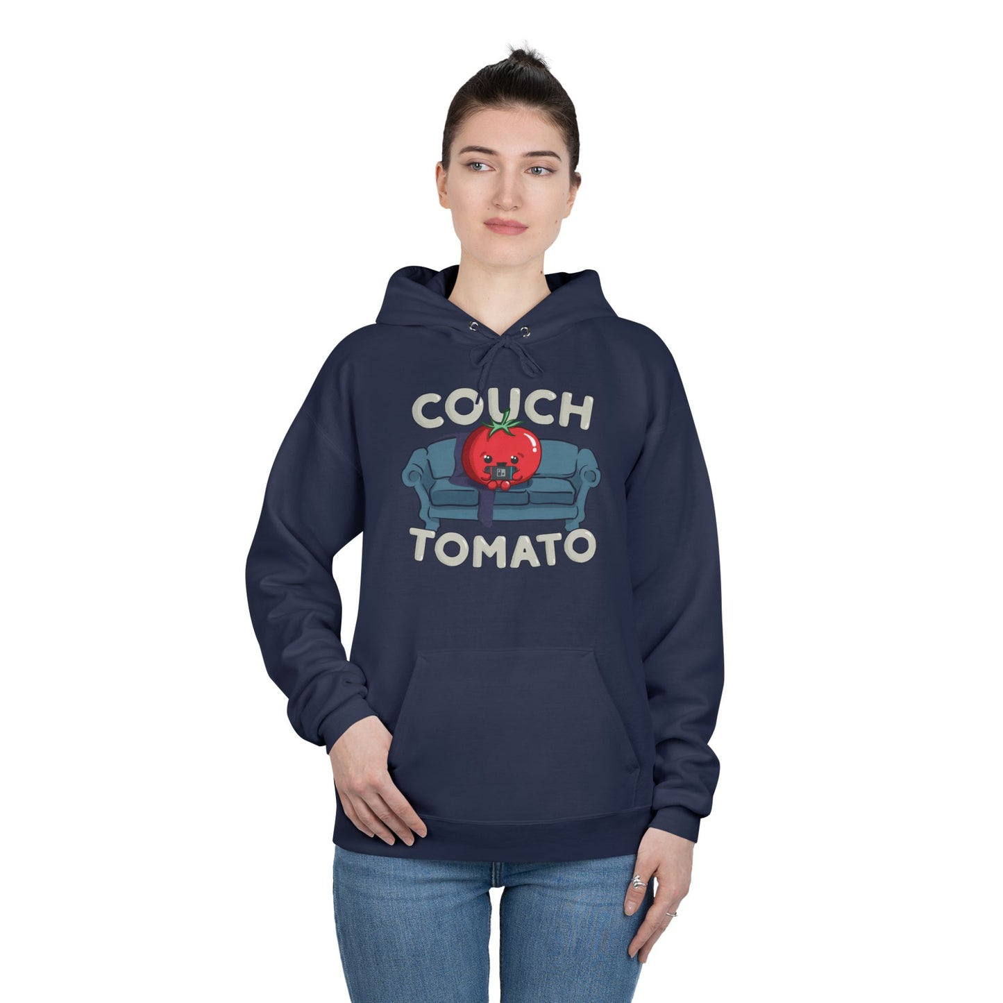 Cozy Couch Tomato Medium Weight Pullover Hoodie