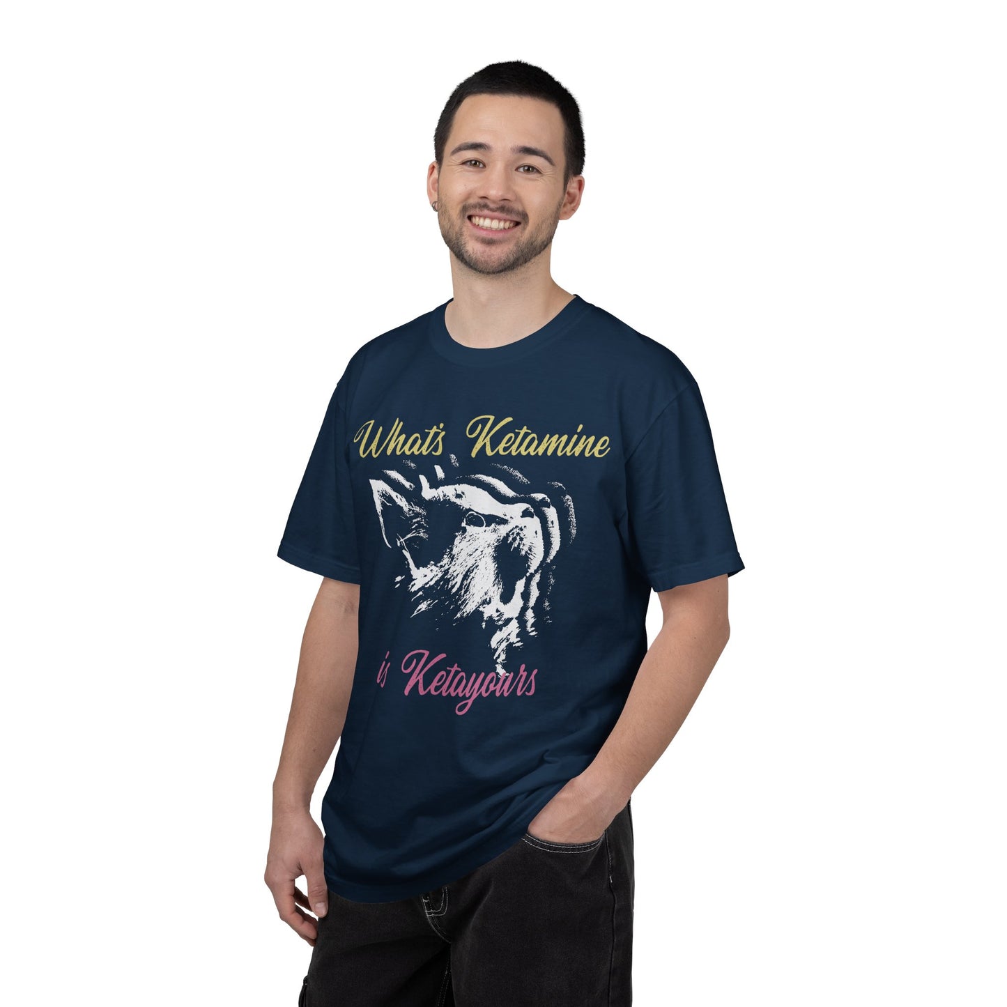 Kitten Hole Funny Cat Graphic VetMed T-Shirt – Cute Cat Humor Tee