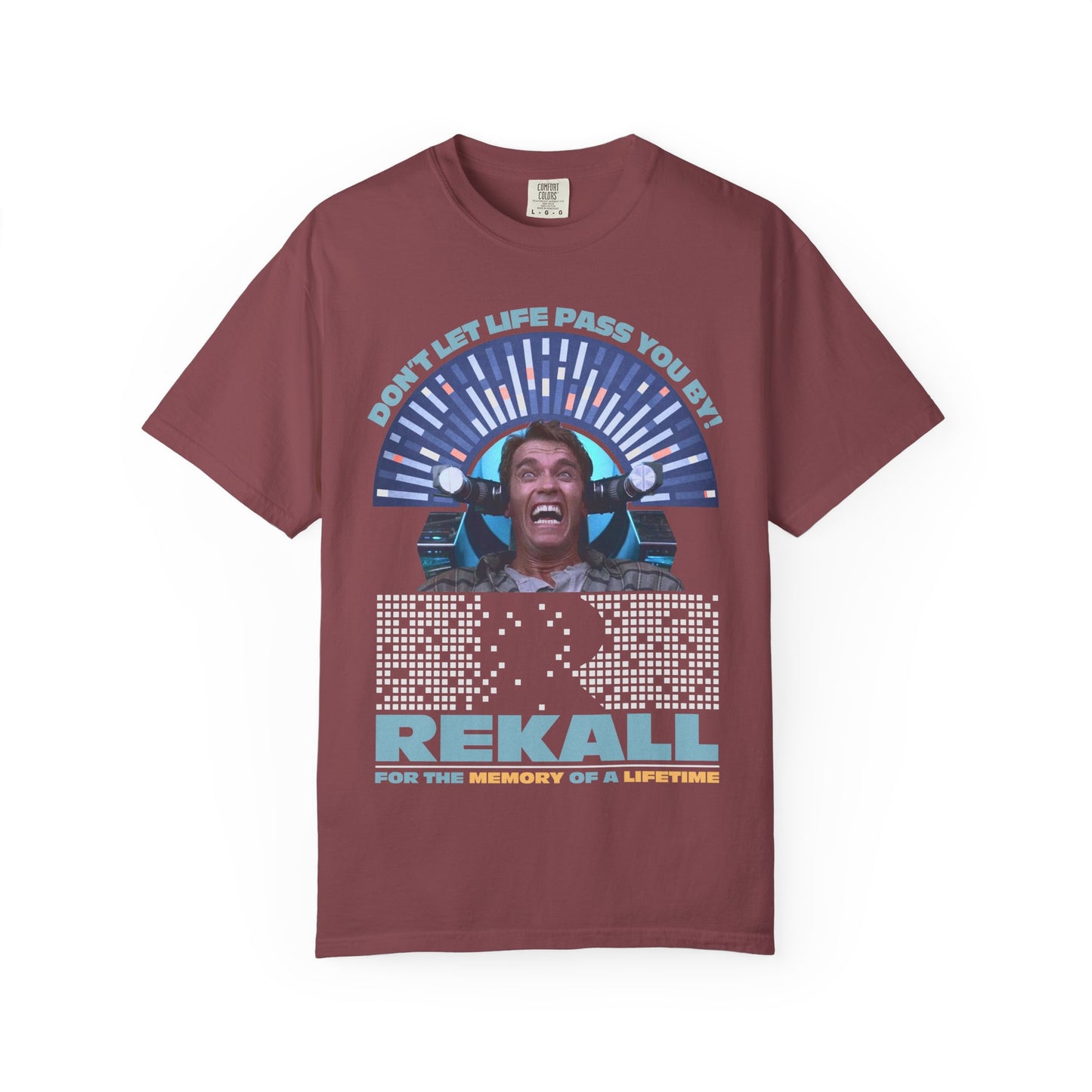 Rekall Vacations - Retro Movie Tribute T-Shirt, Unisex Graphic Tee for Movie Lovers, Nostalgic Apparel