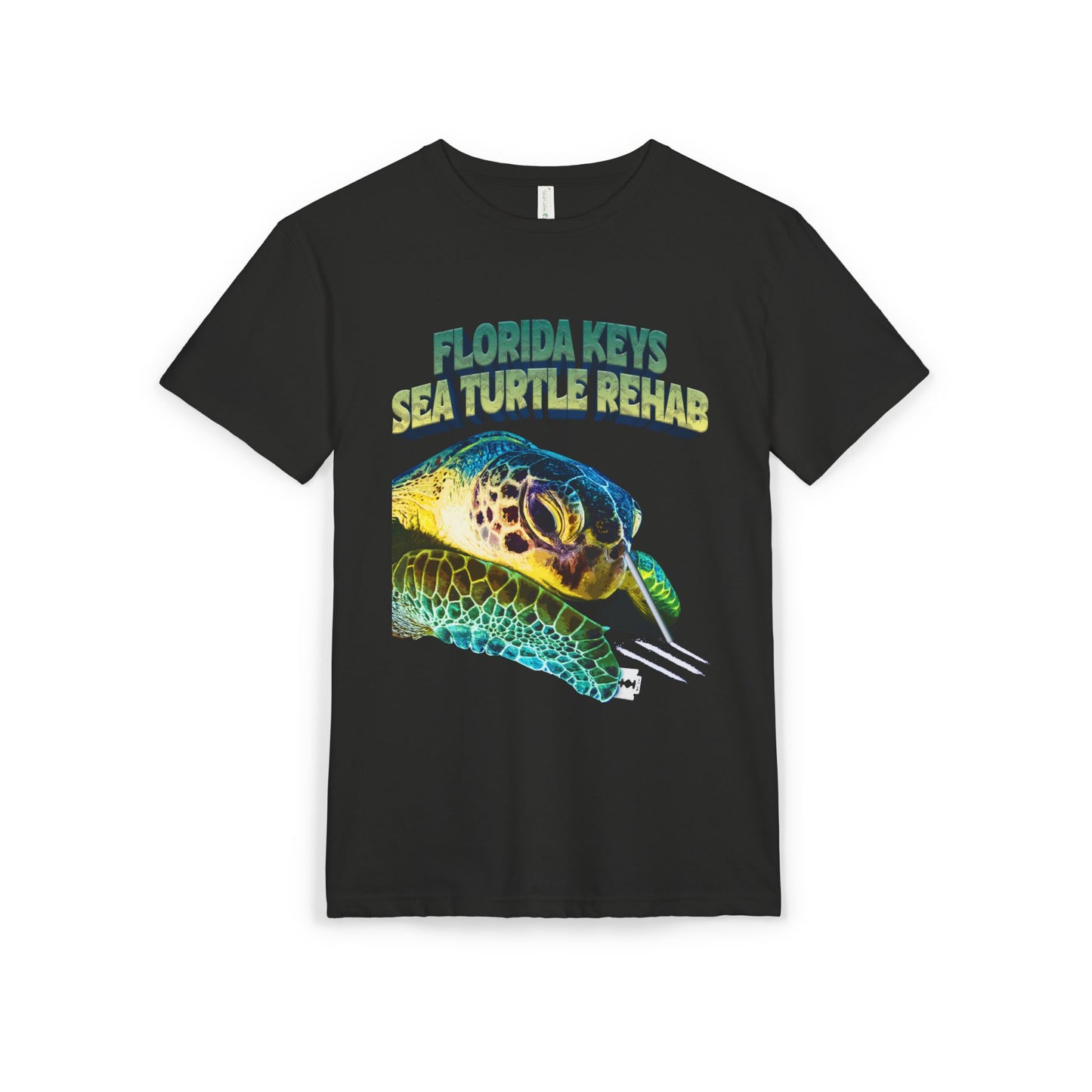 Florida Keys Sea Turtle Rehab Unisex Sueded T-Shirt, Eco-Friendly Tee, Animal Lover Gift, Wildlife Conservation Shirt, Beach Vibes Top